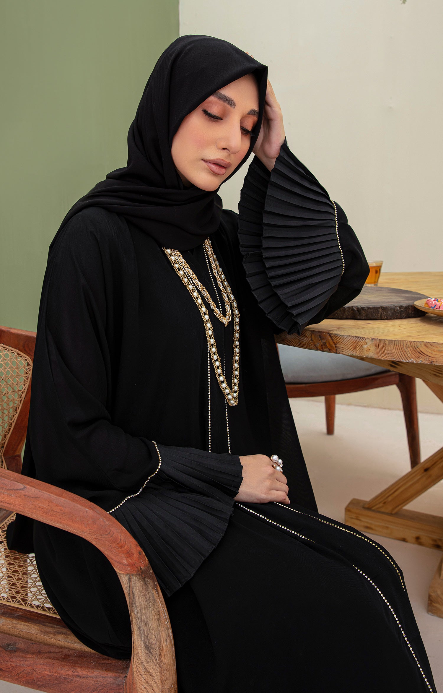ELMIRA FRONT OPEN ABAYA