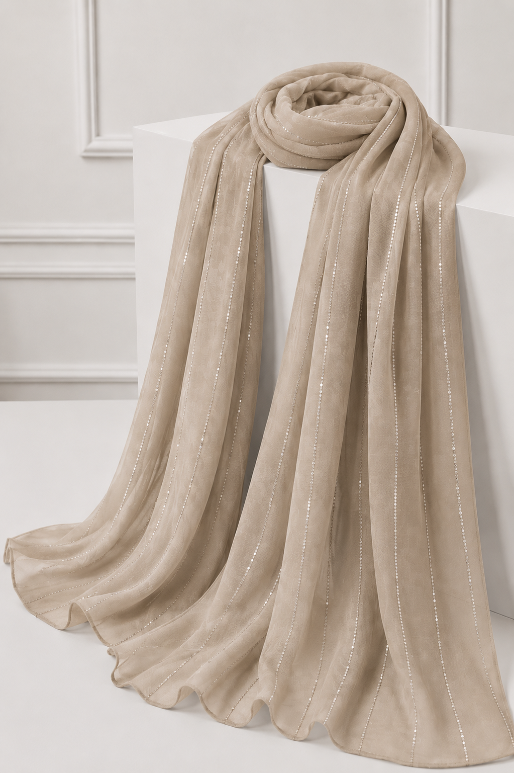 Georgette Fawn Scarf