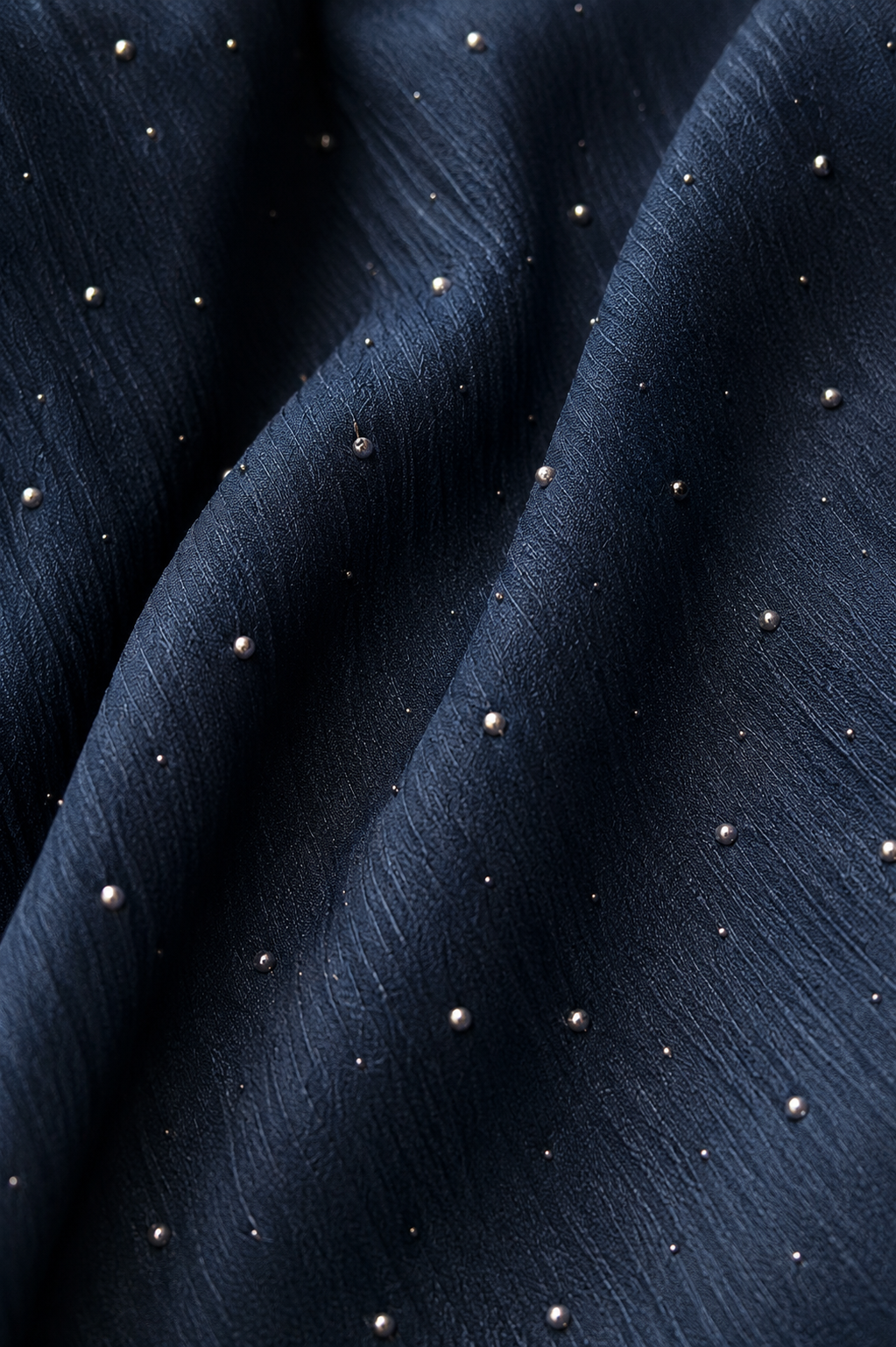 Crinkle Hijab - Navy Blue