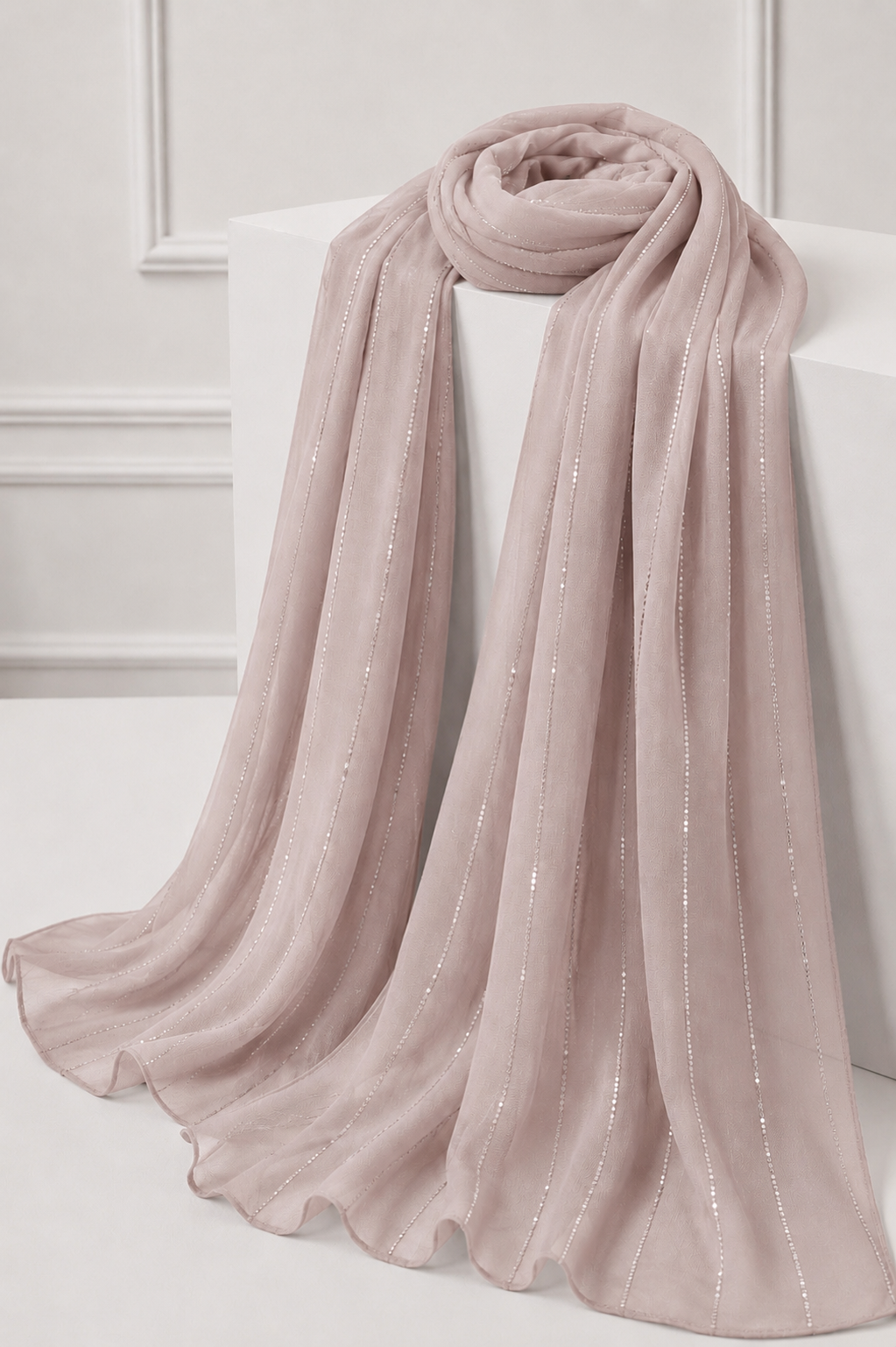 Georgette Blush Scarf