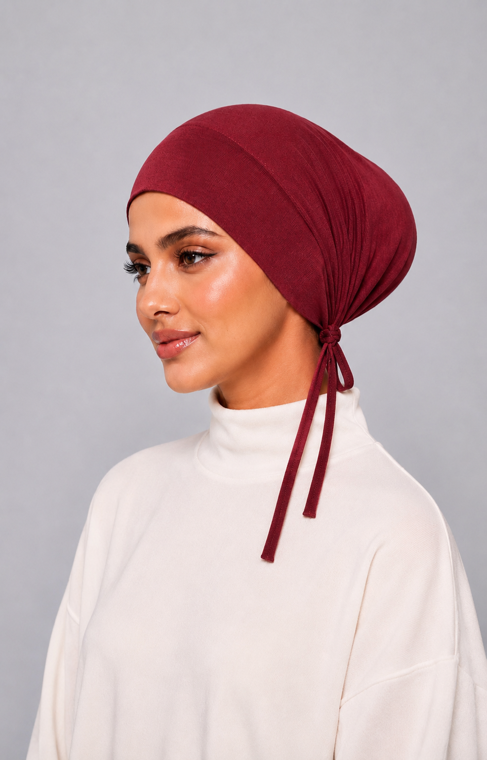 Classic Jersey Underscarf - Ruby