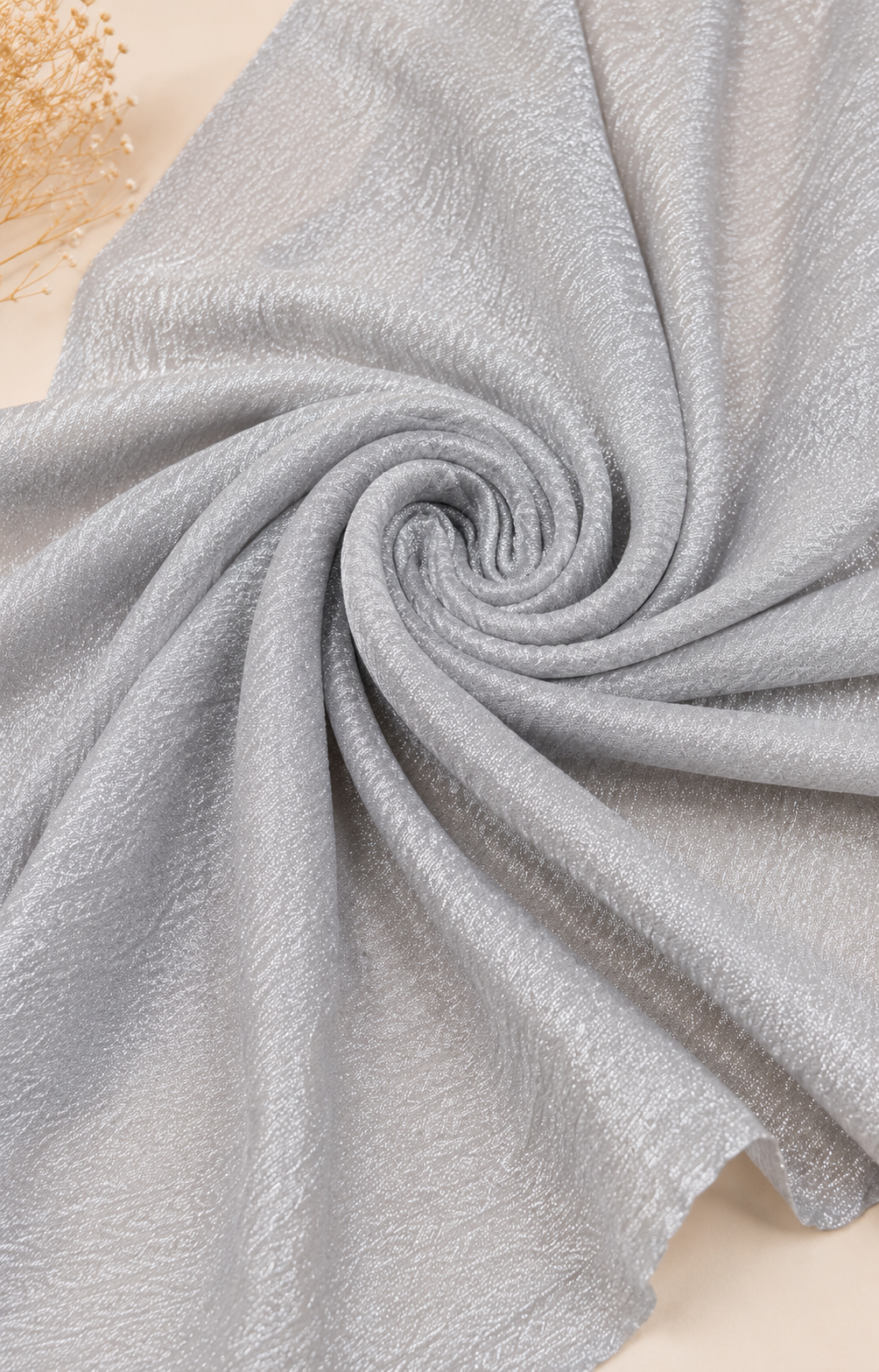 Moon Light Hijab - Light Grey