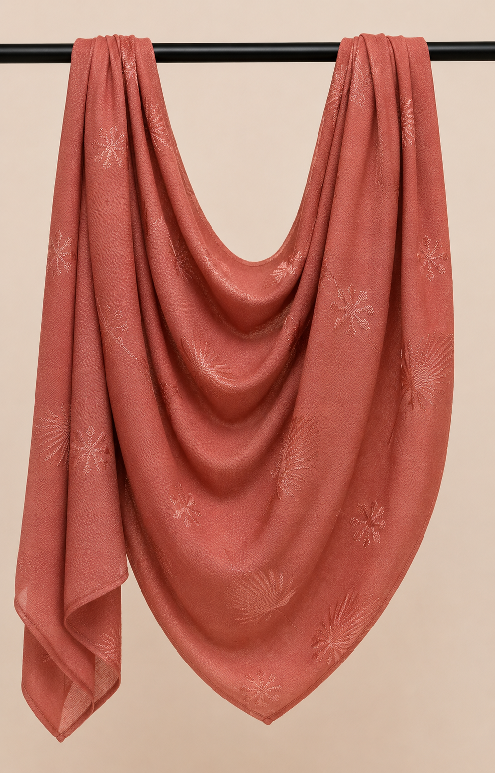 Premium Jersey Hijab - Coral Peach