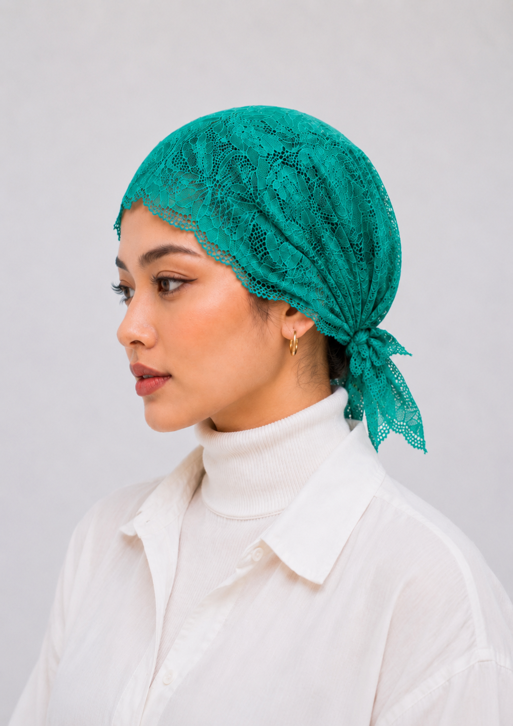 Net Underscarf - Turquoise