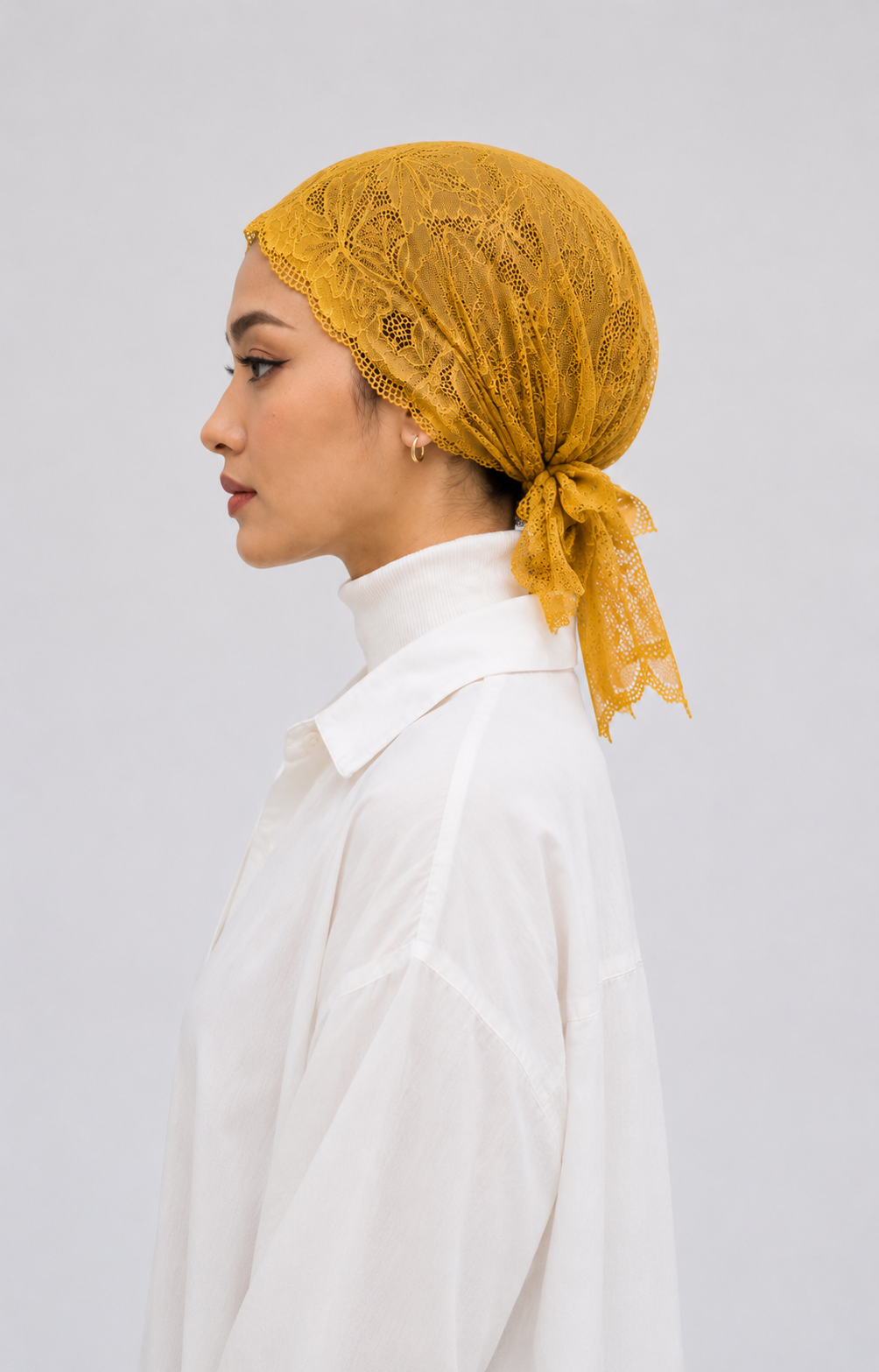 Net Underscarf - Mustard