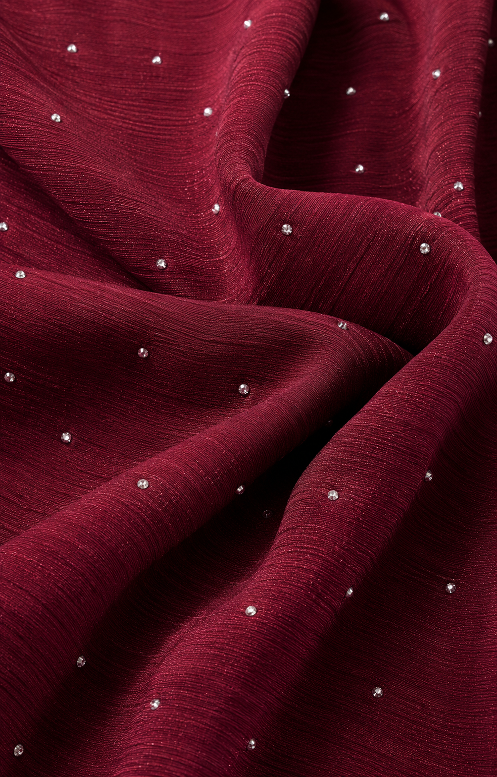 Crinkle Hijab - Maroon
