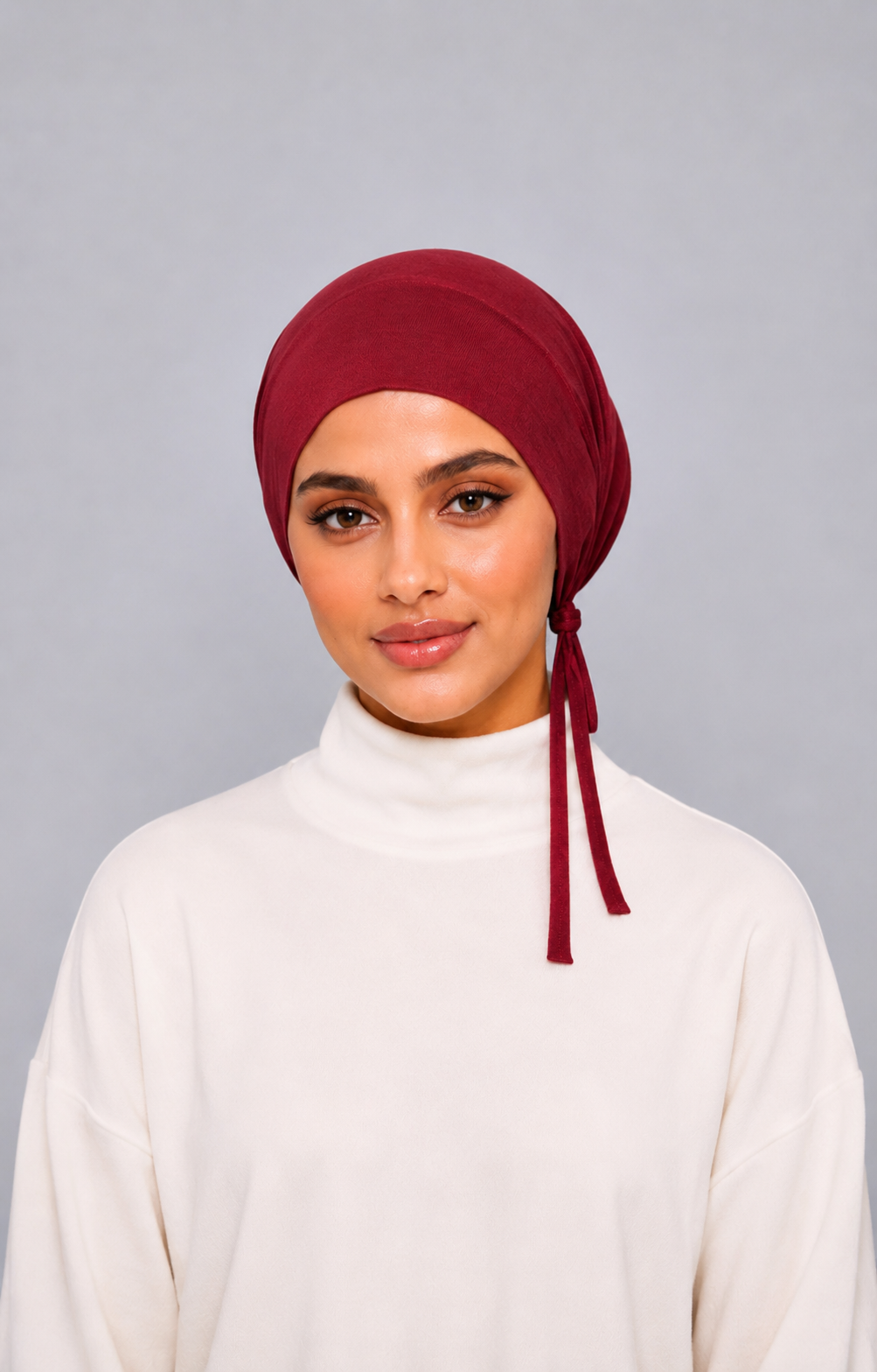 Classic Jersey Underscarf - Ruby