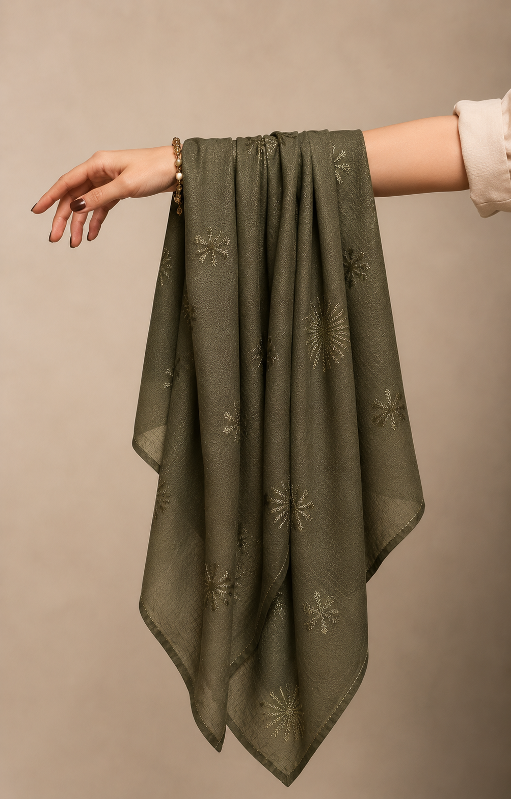 Premium Jersey Hijab - Olive Green