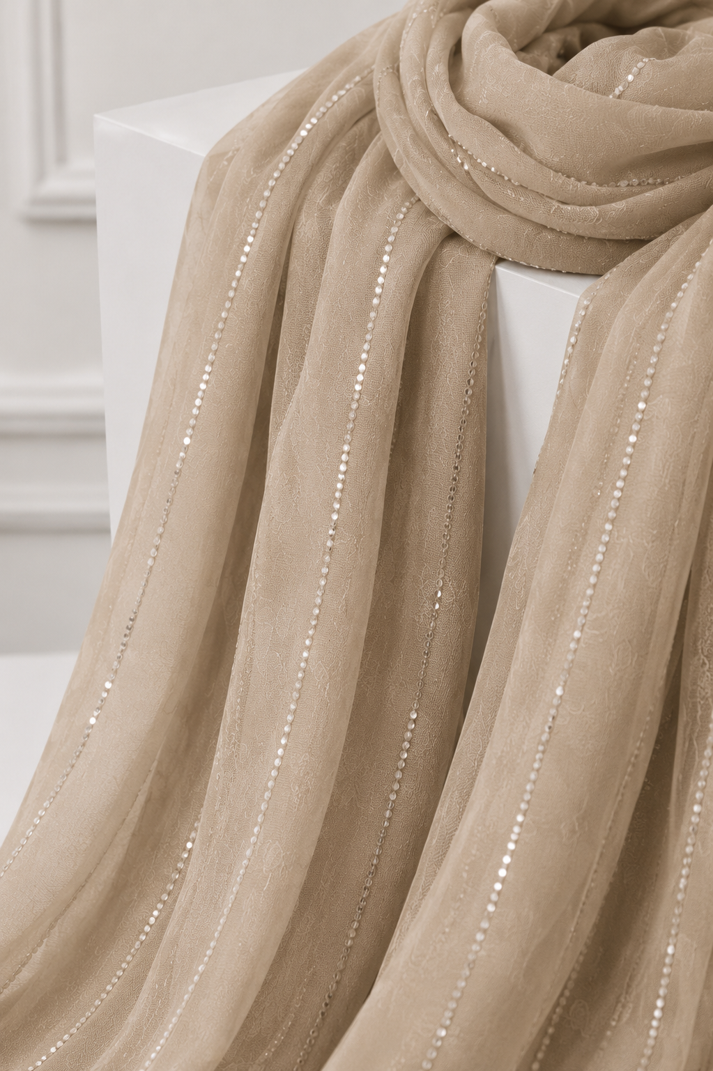 Georgette Fawn Scarf