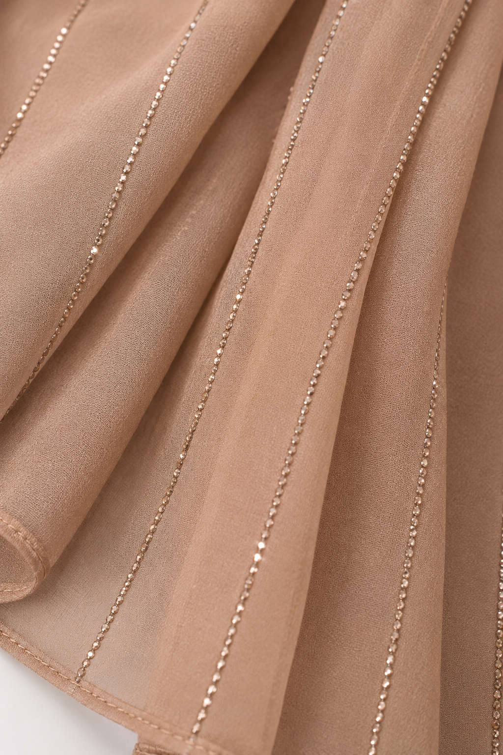 Georgette Taupe Scarf