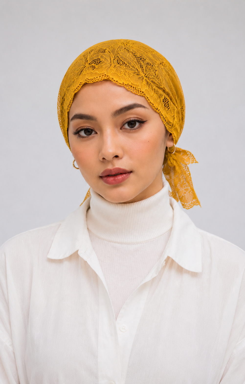 Net Underscarf - Mustard
