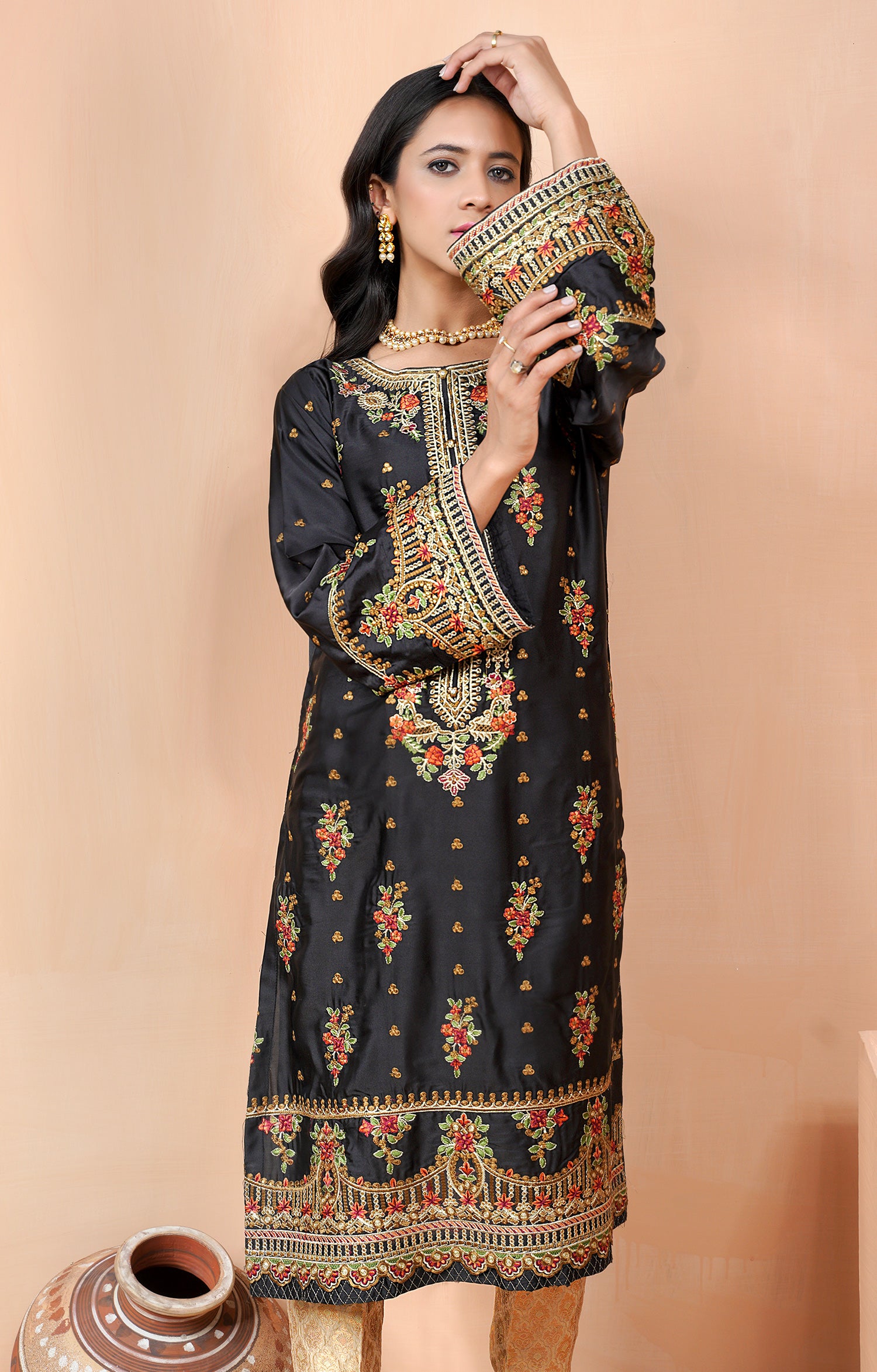 BLACK ARCH - EMBROIDERED SHIRT