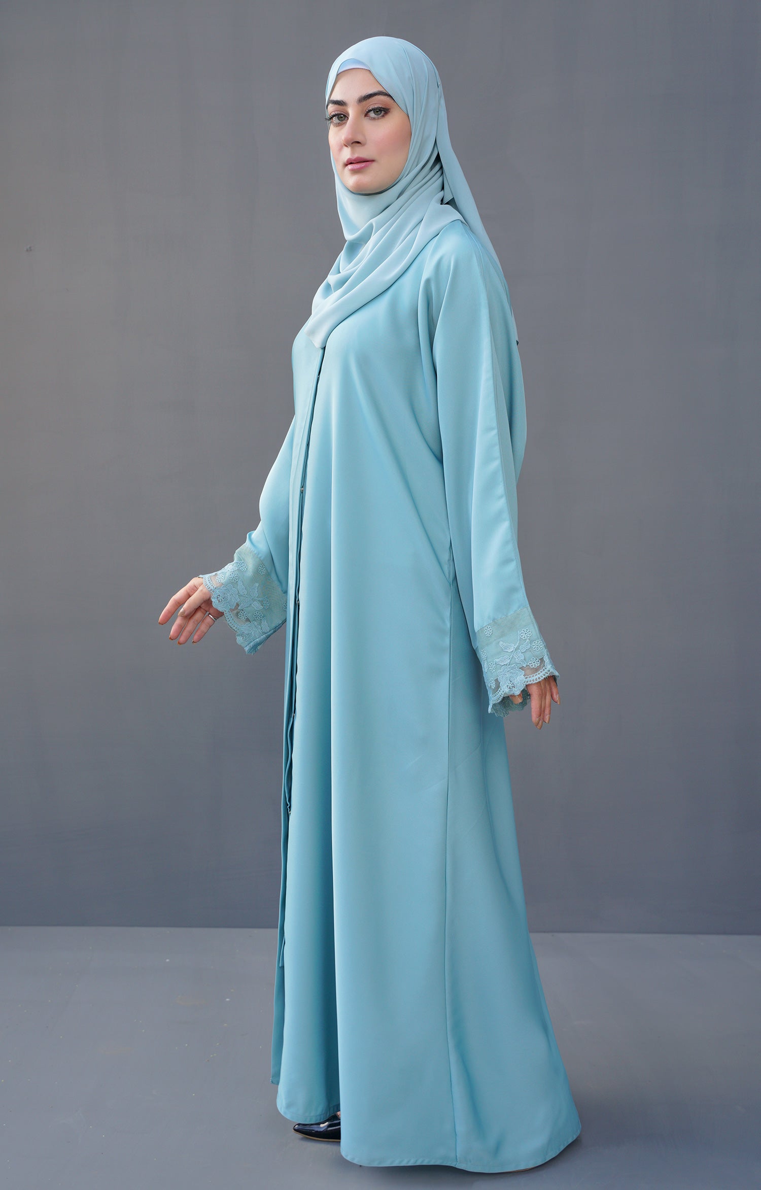 Laurel Sky FRONT OPEN ABAYA