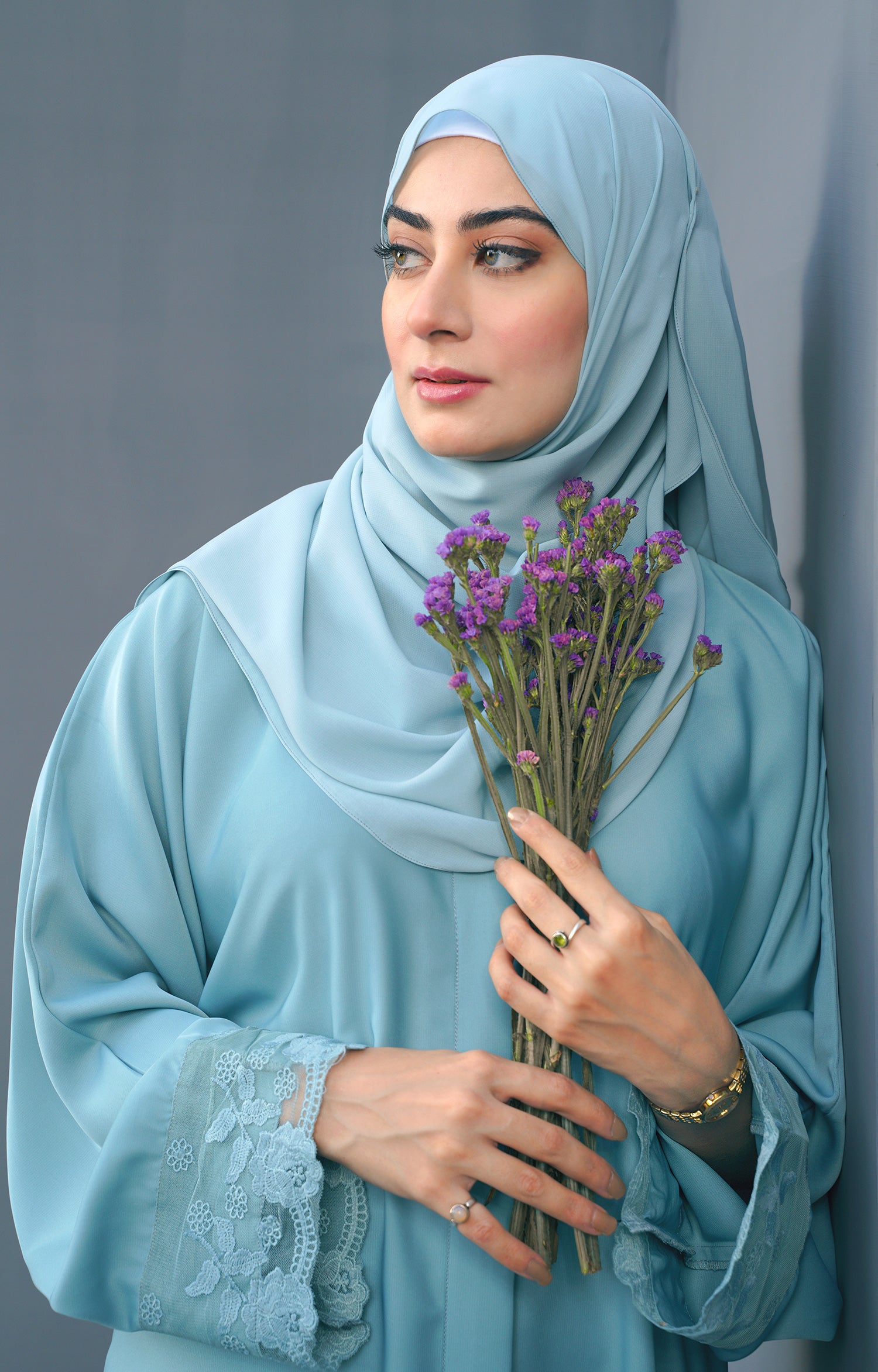 Laurel Sky FRONT OPEN ABAYA