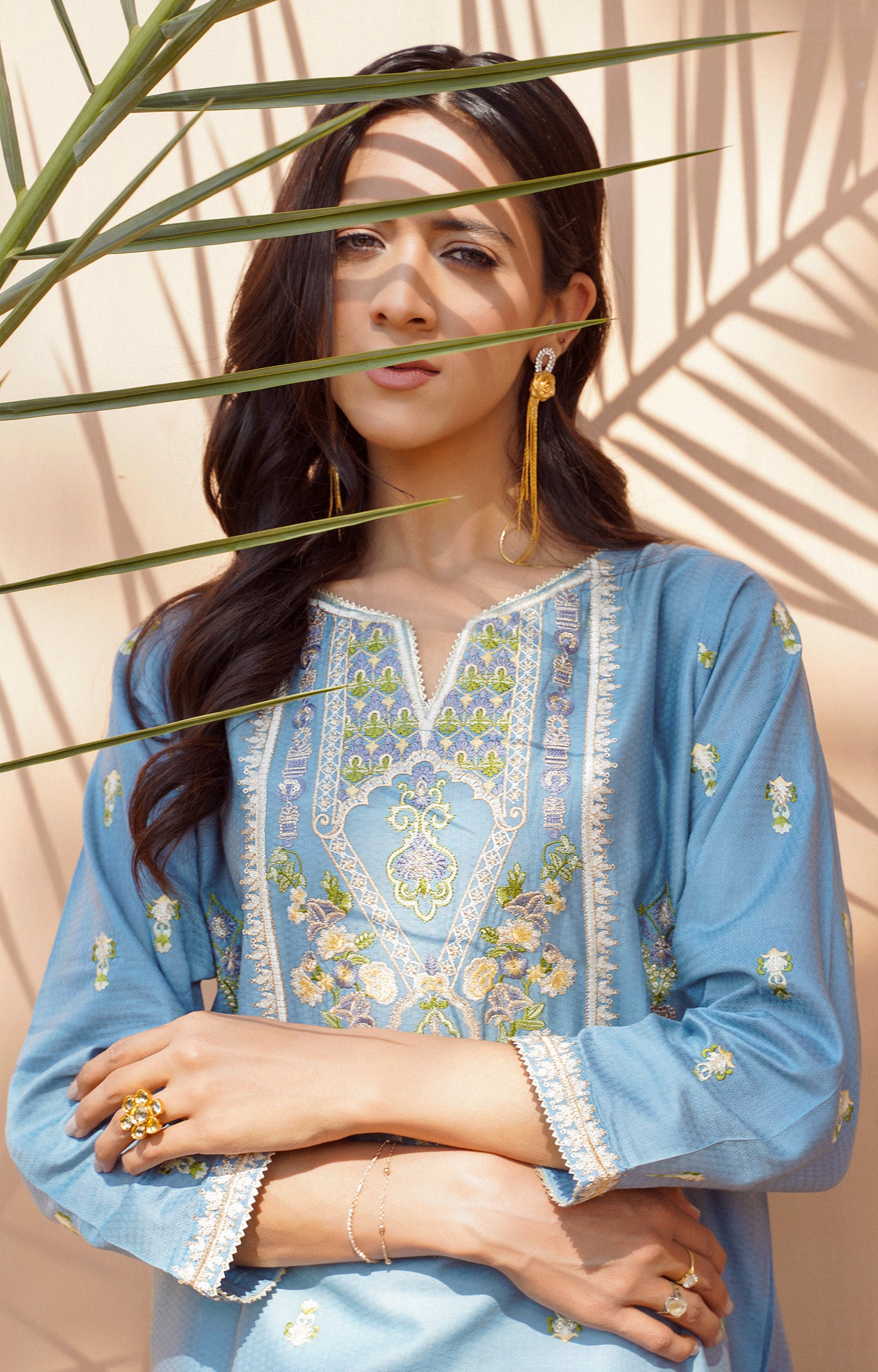 SKY HAZE - EMBROIDERED SHIRT