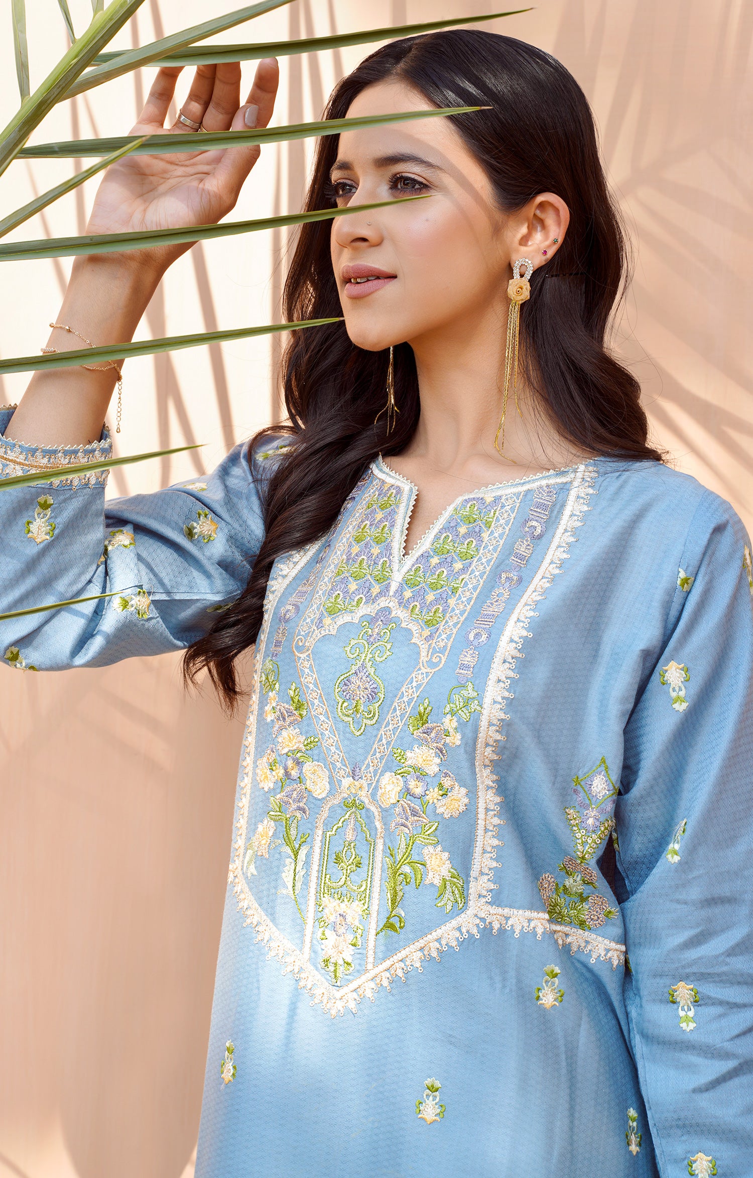 SKY HAZE - EMBROIDERED SHIRT