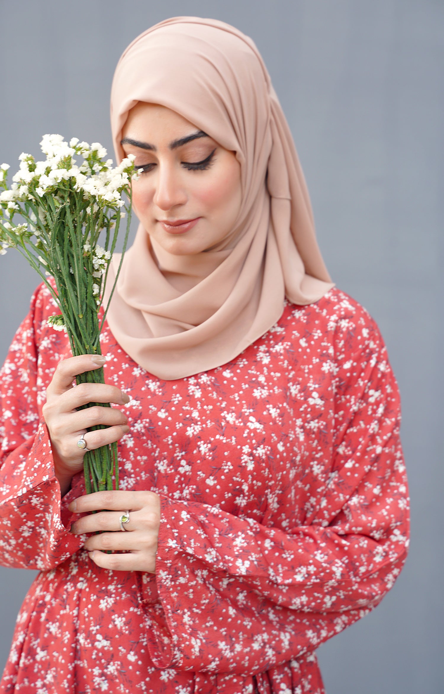 SCARLET BLOOM PRINTED MODEST WEAR