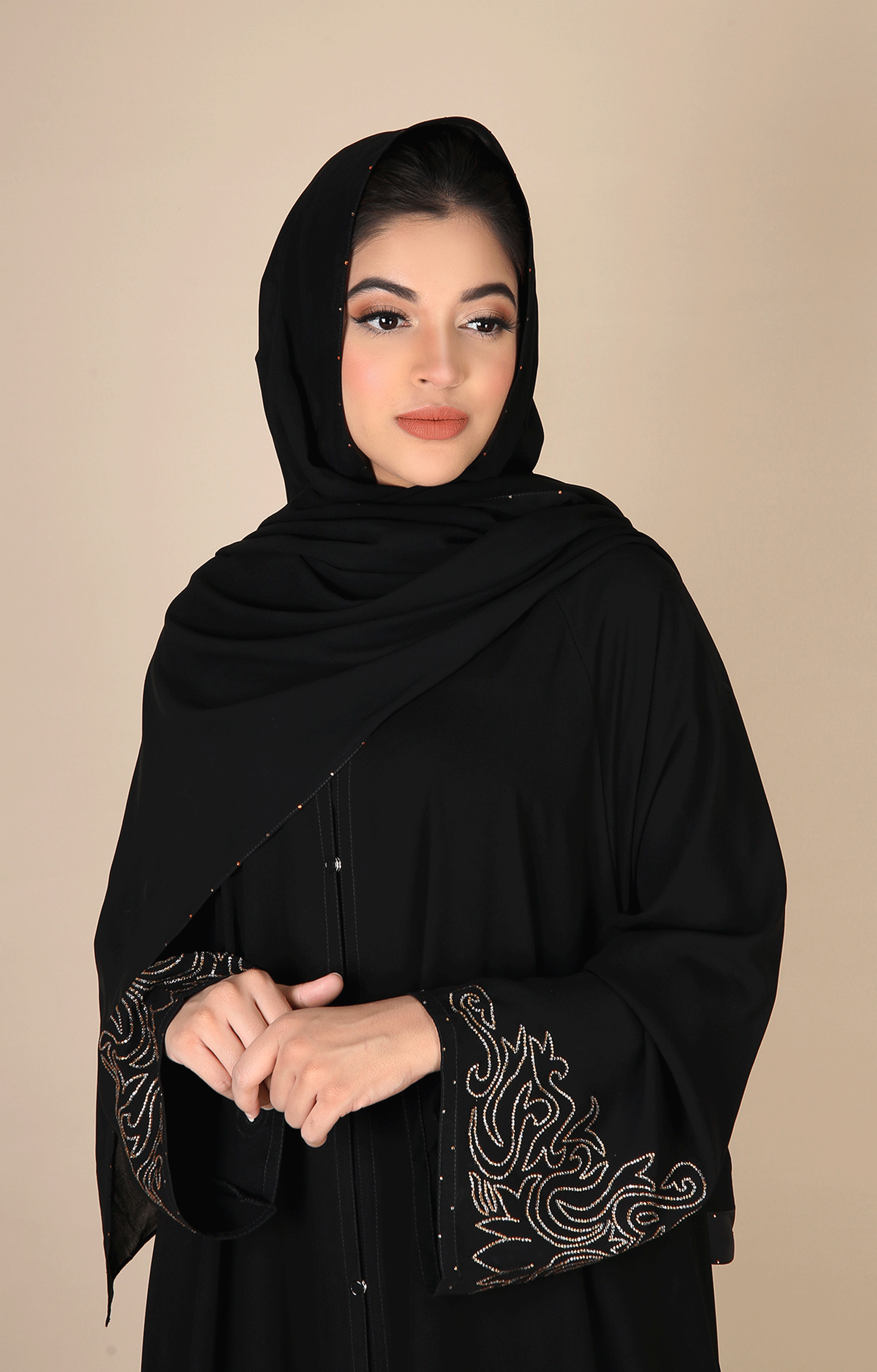 Flare Black Abaya