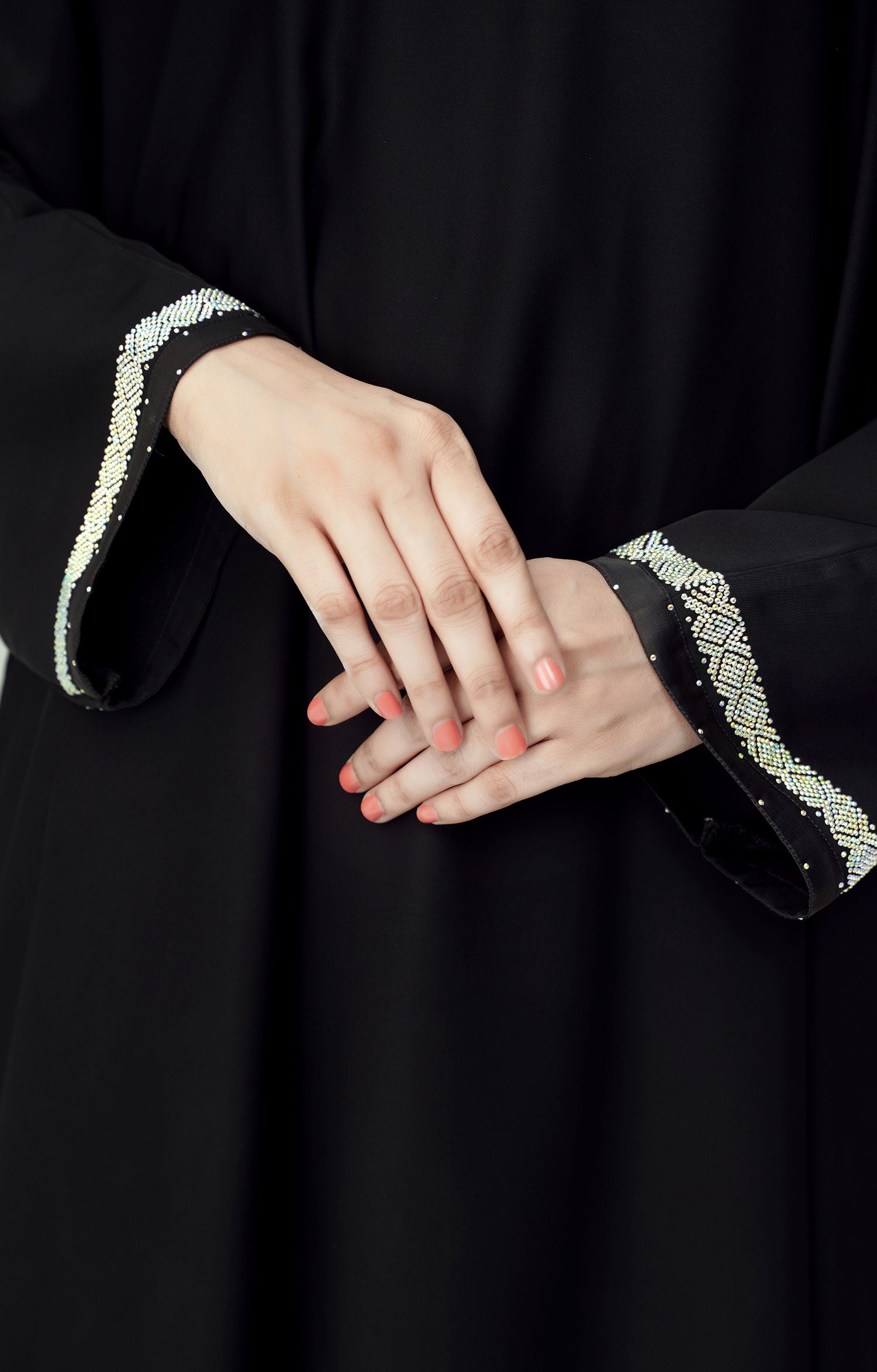 ETOILE NOIR SWAROVSKI STONE WORK ABAYA