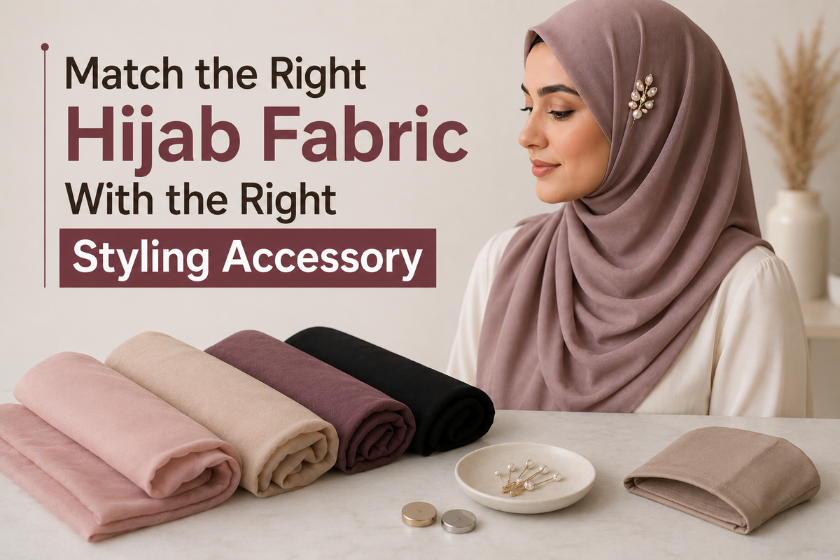 How Do You Match the Right Hijab Fabric With the Right Styling Accessory?