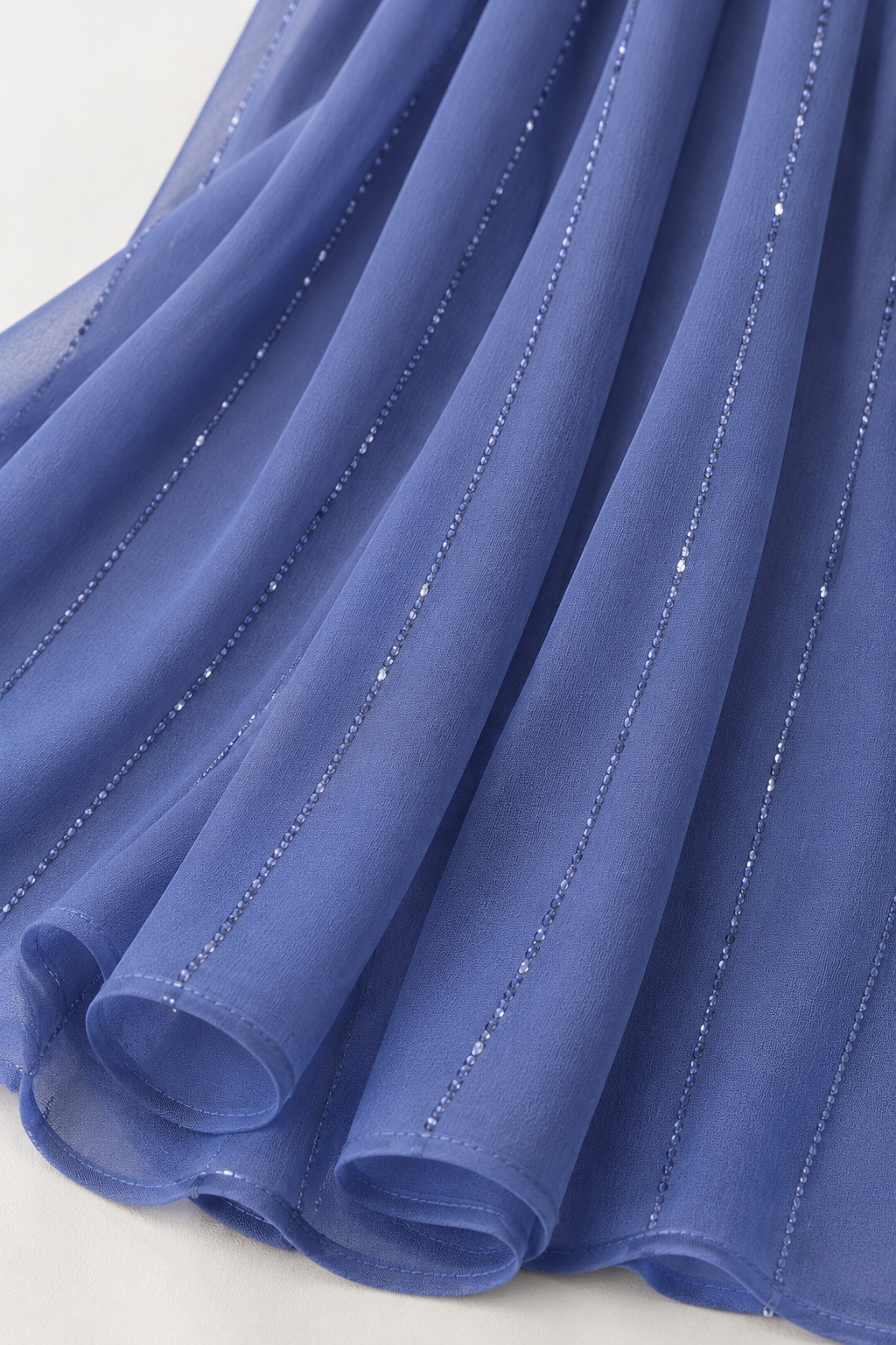 Georgette Indigo Scarf