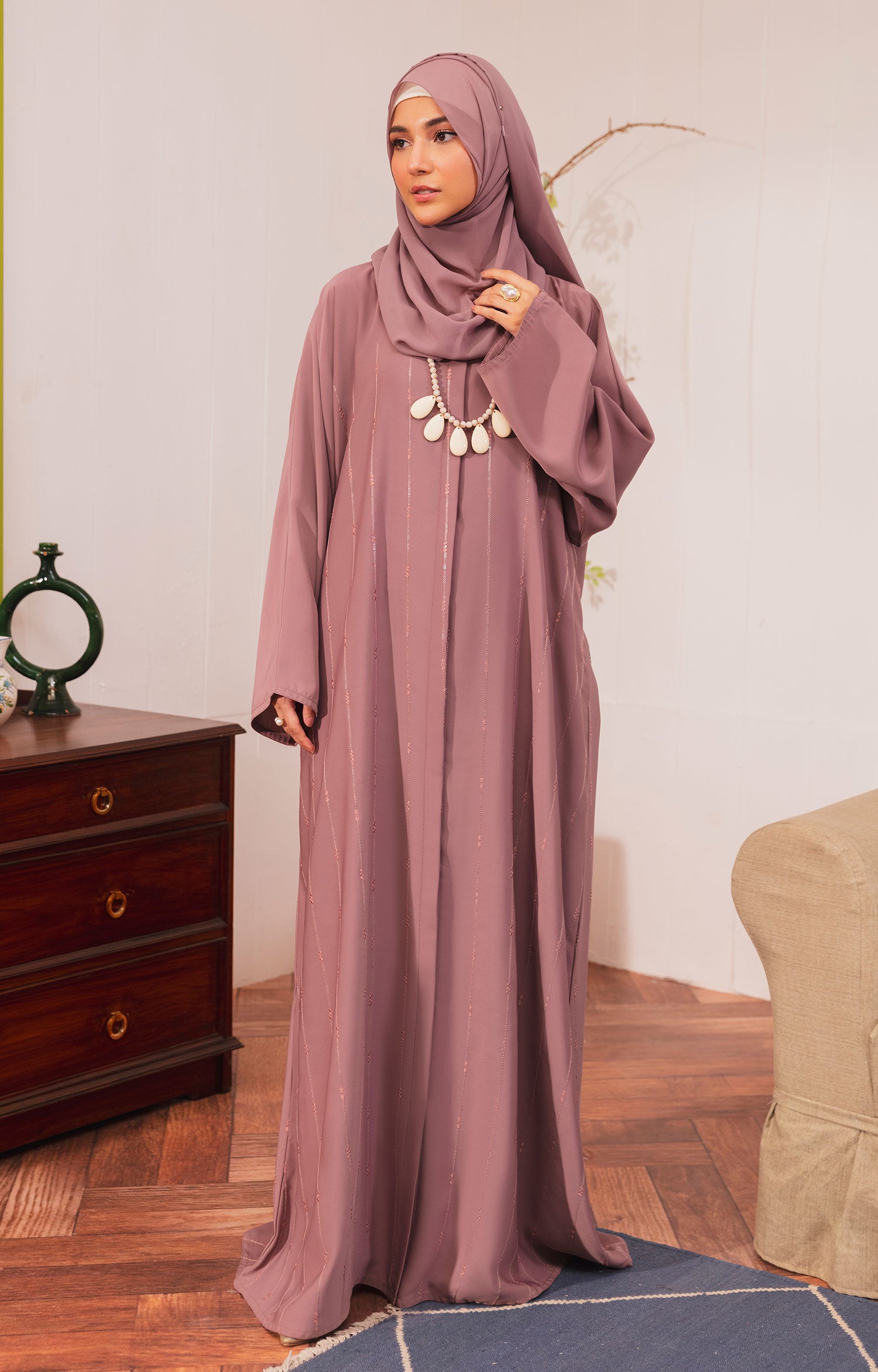 LARAH FRONT OPEN ABAYA