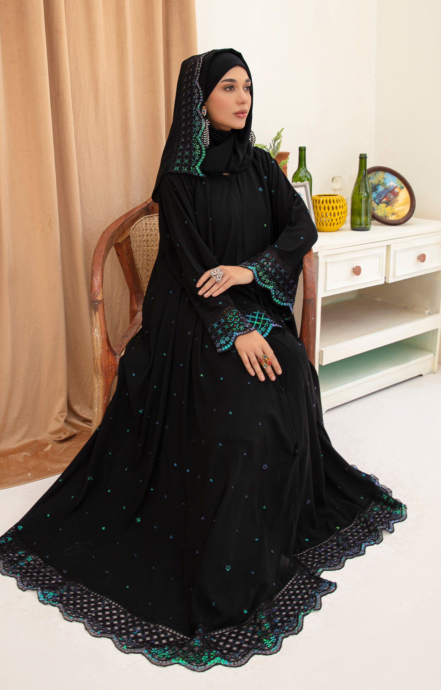 ALARA BLACK MODEST WEAR ABAYA