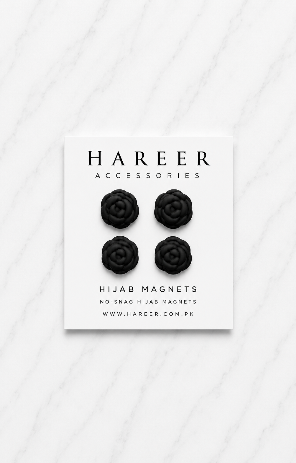 No–Snag Matte Floral Round- Magnets