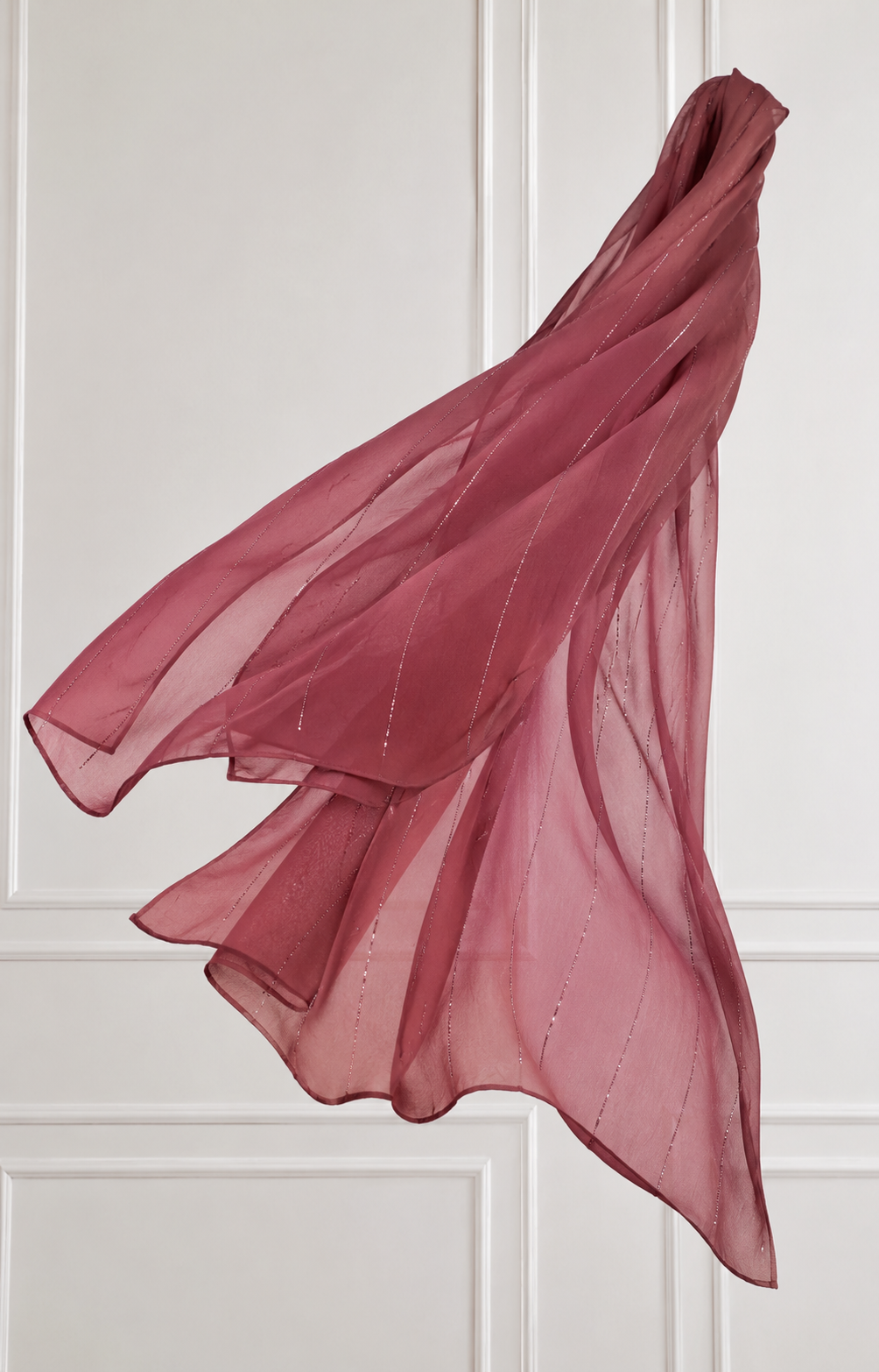 Georgette Fuchsia Scarf