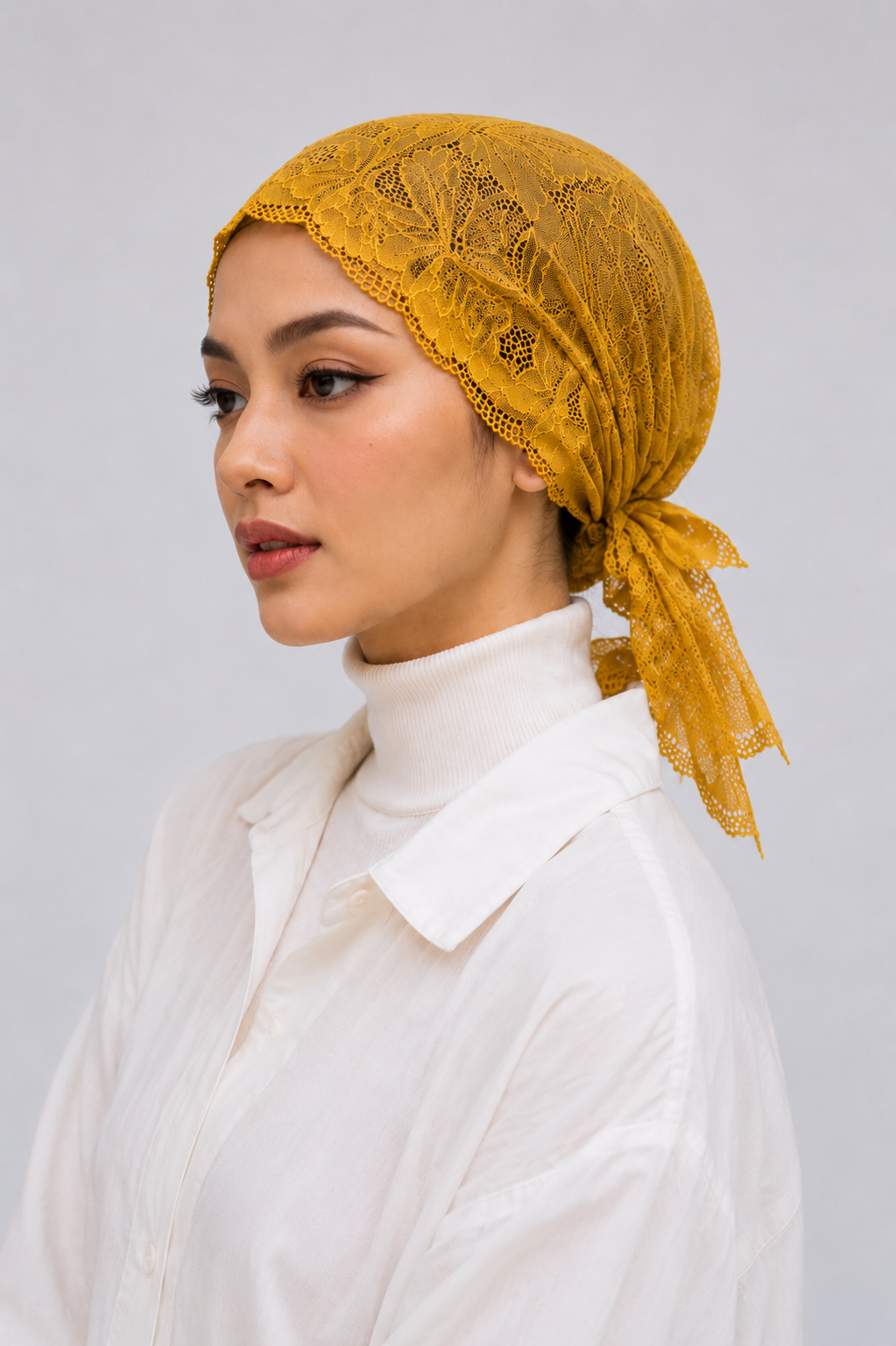 Net Underscarf - Mustard