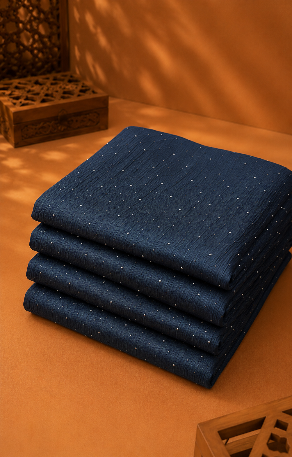 Crinkle Hijab - Navy Blue