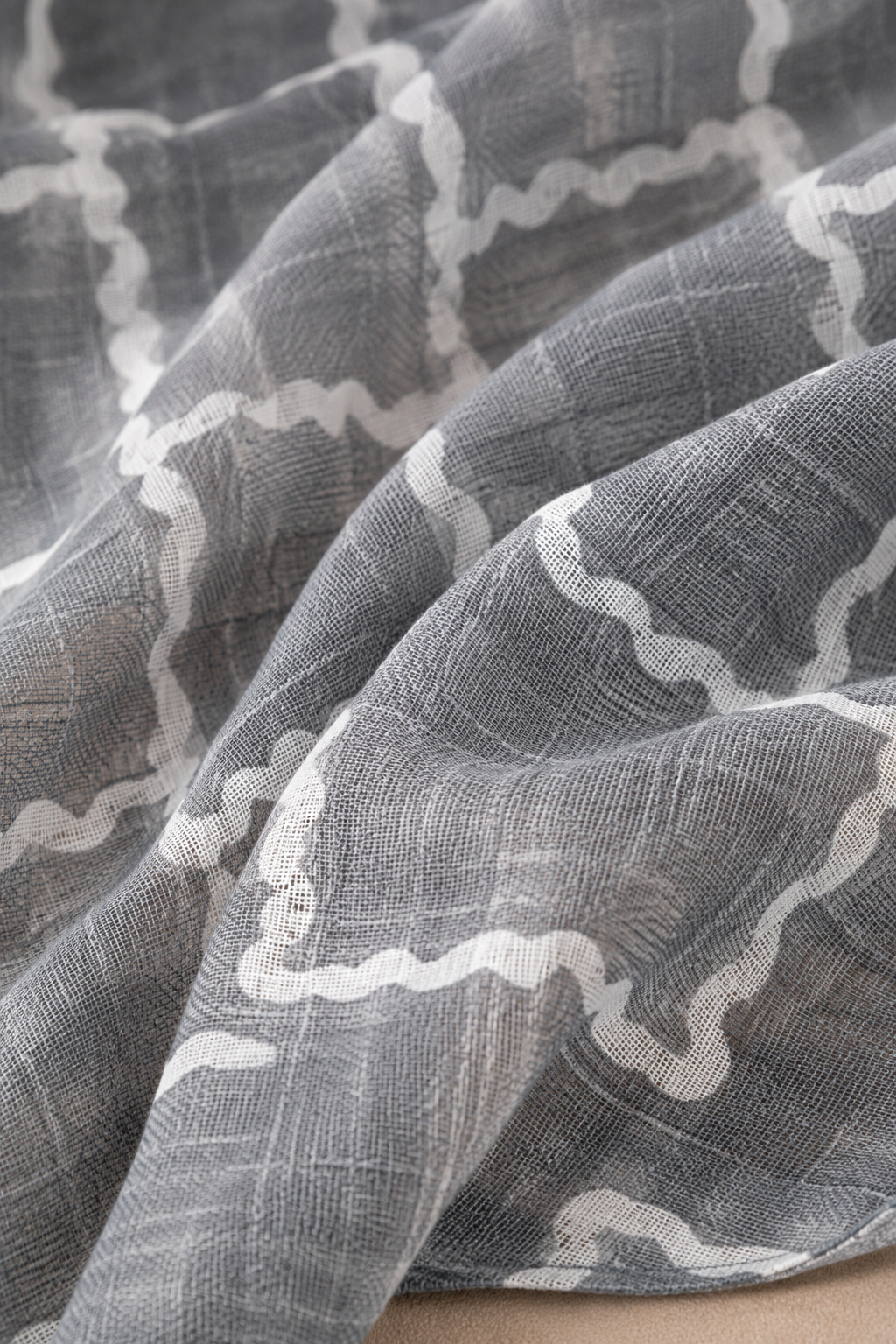 Printed Lawn Hijab - Graphite