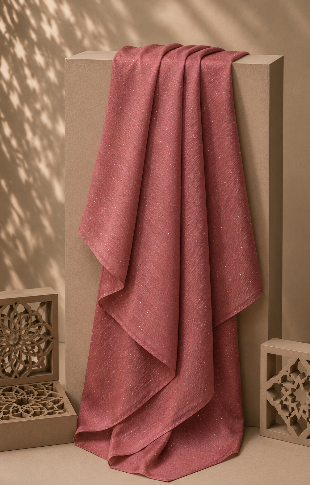 Crinkle Hijab - Dusty Pink