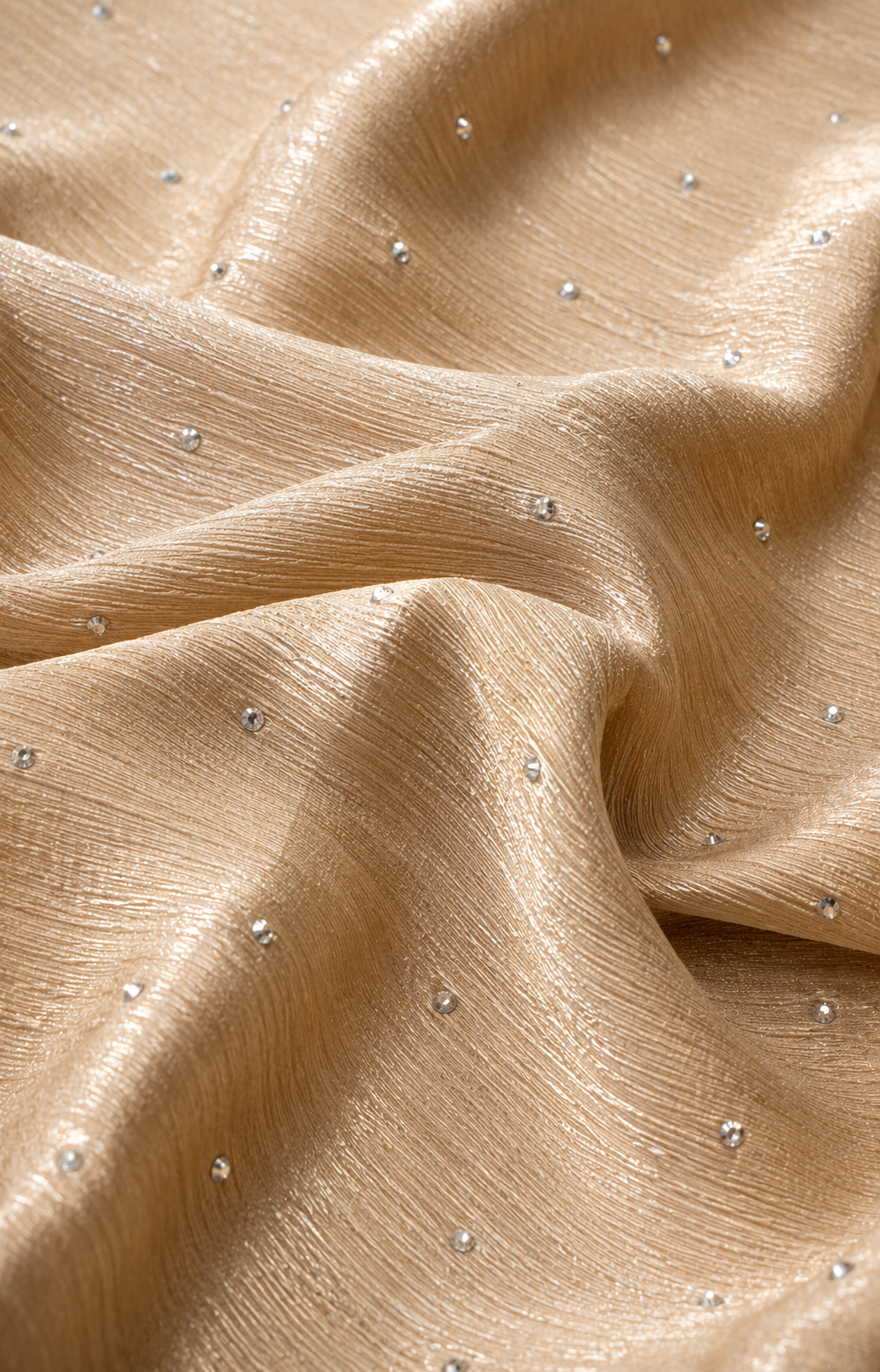 Crinkle Hijab - Beige Gold
