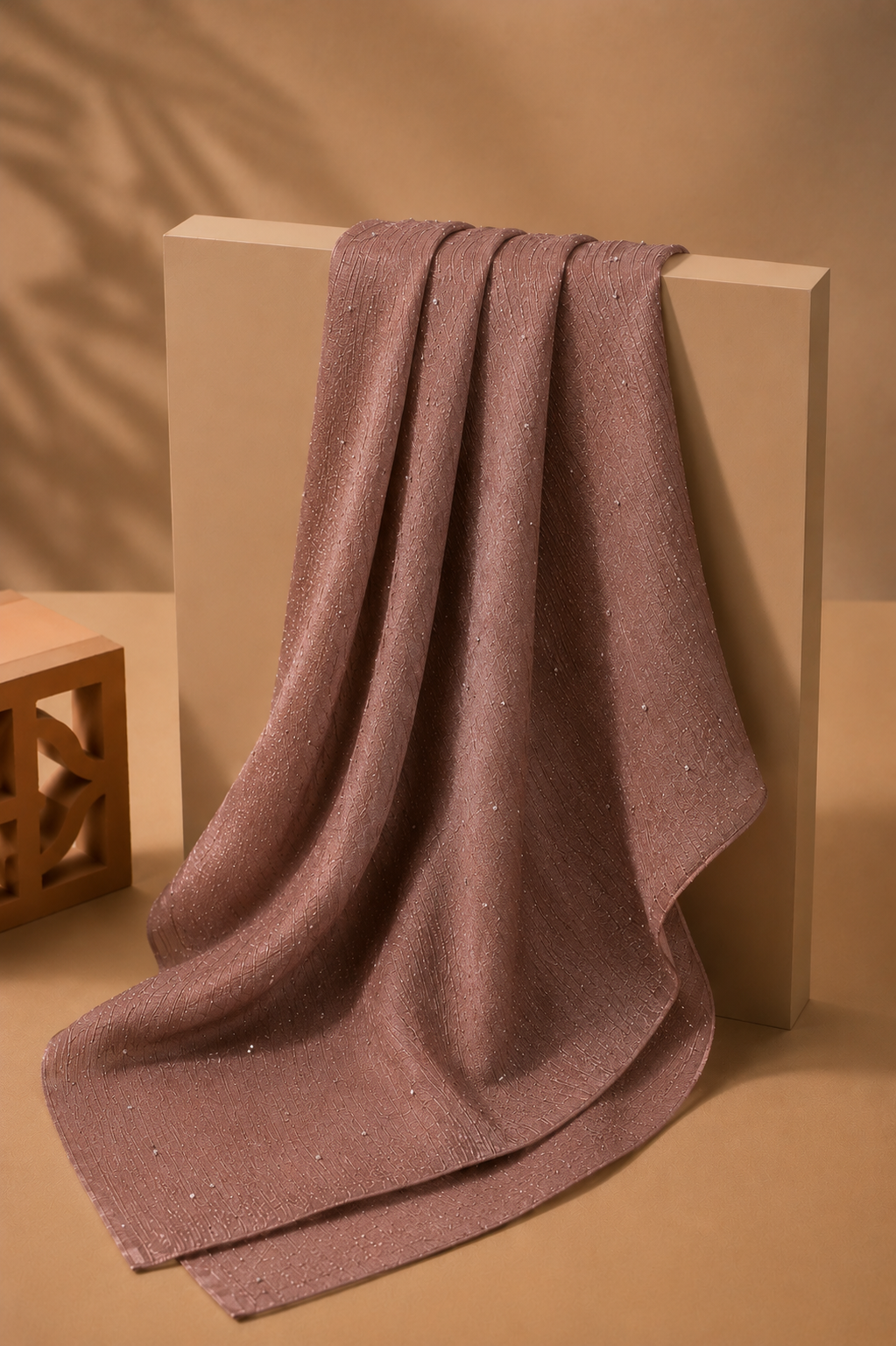 Crinkle Hijab - Brown