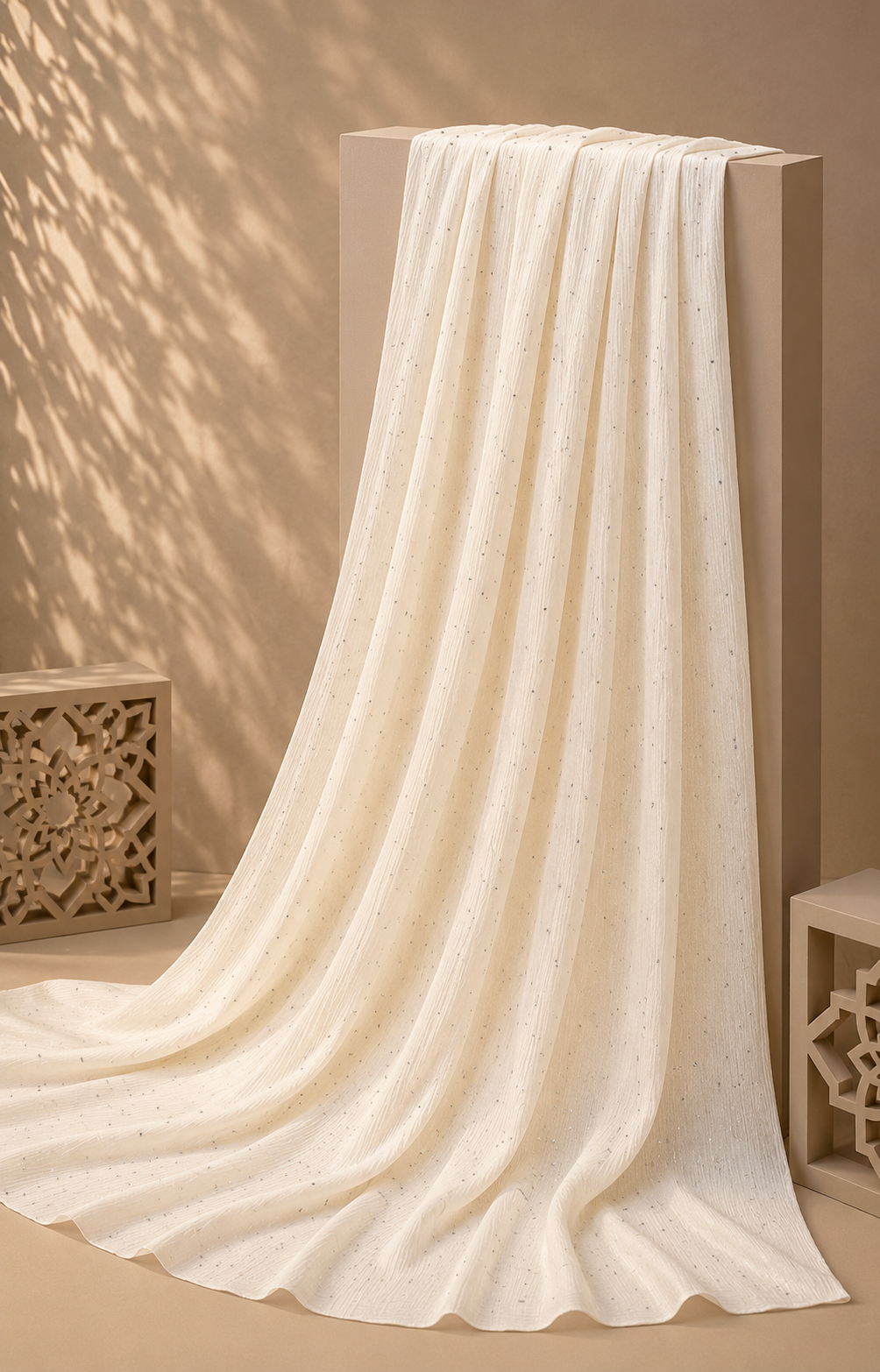 Crinkle Hijab - Ivory