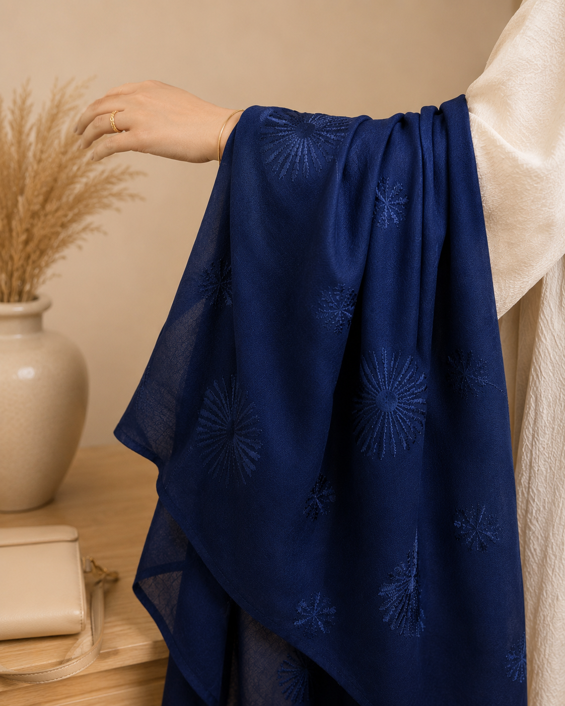 Premium Jersey Hijab - Navy Blue