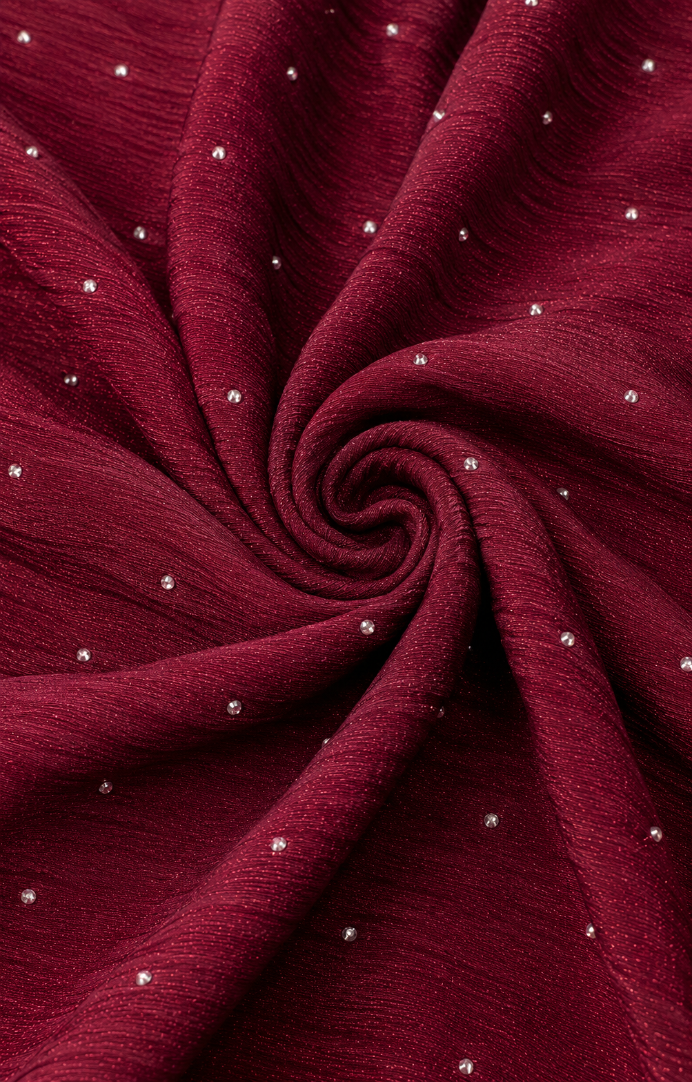 Crinkle Hijab - Maroon