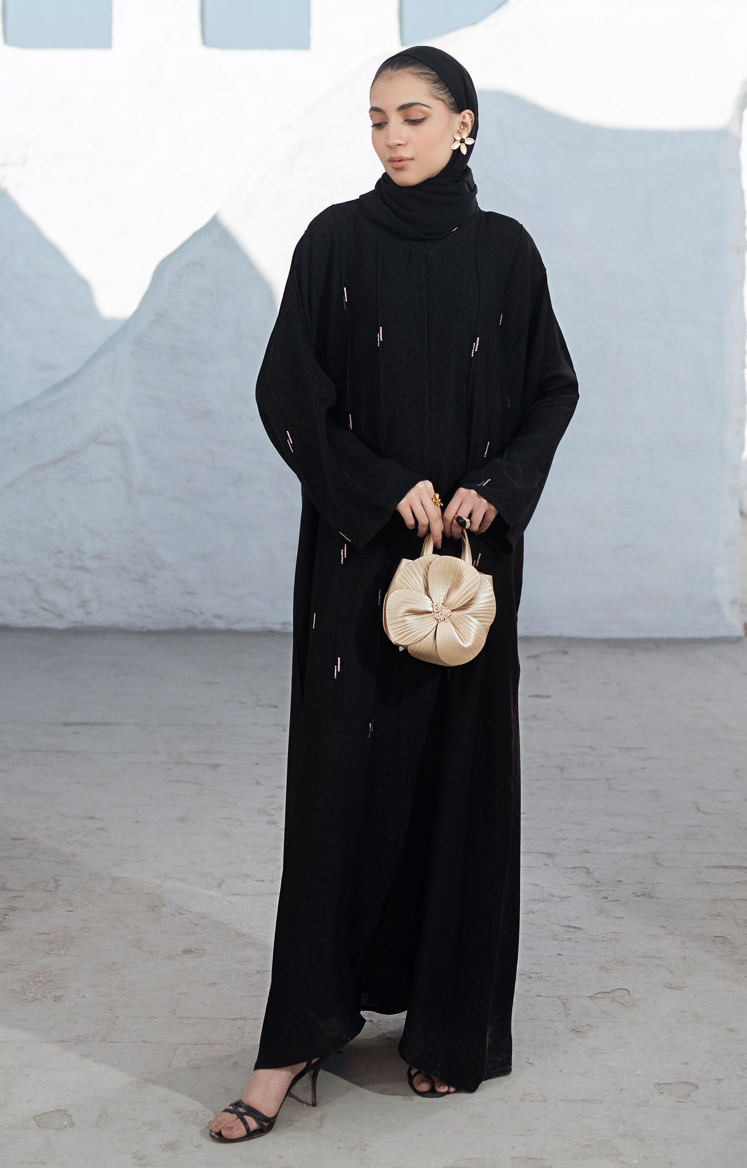 EMENE BLACK ABAYA