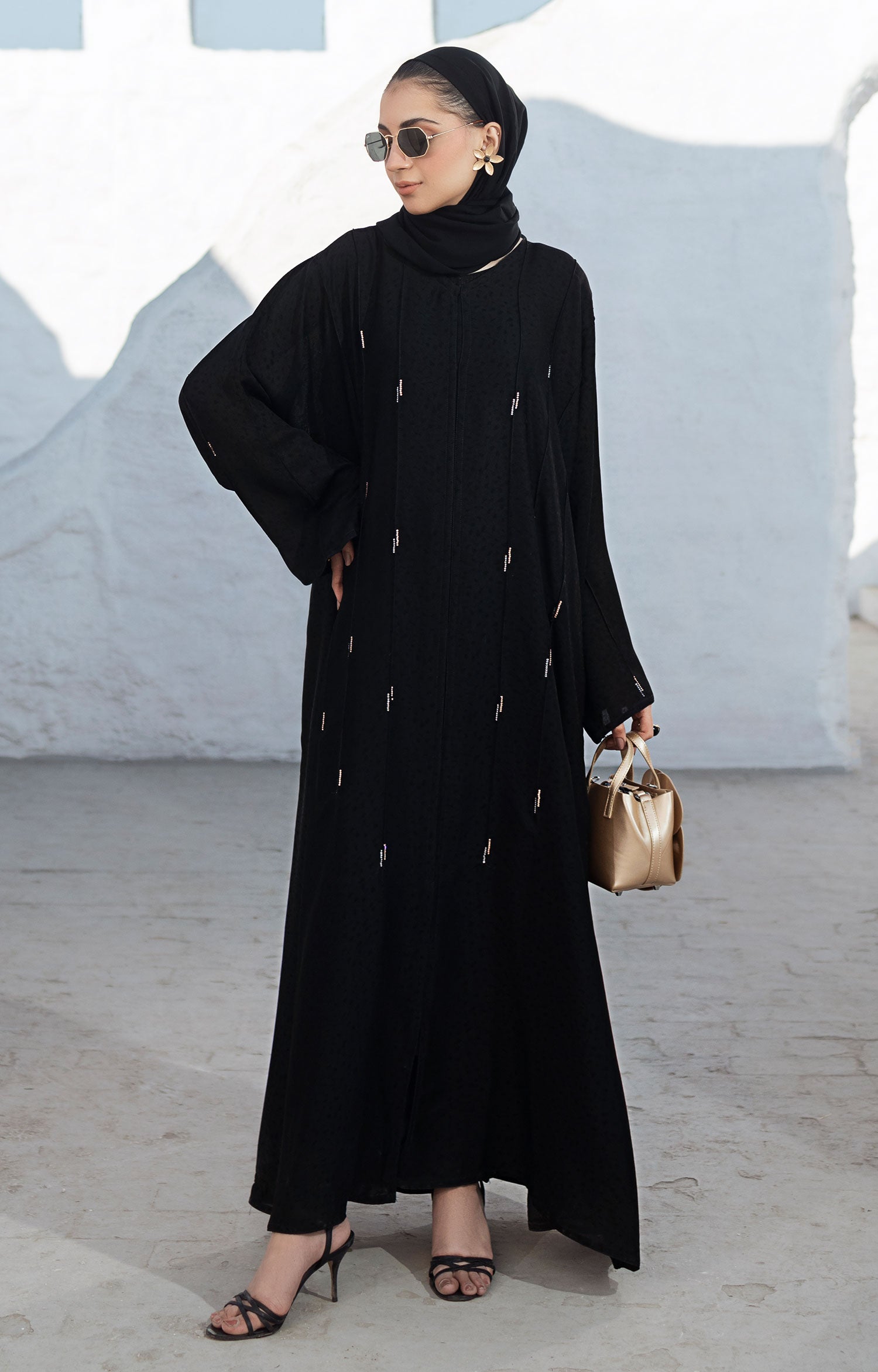 EMENE BLACK ABAYA