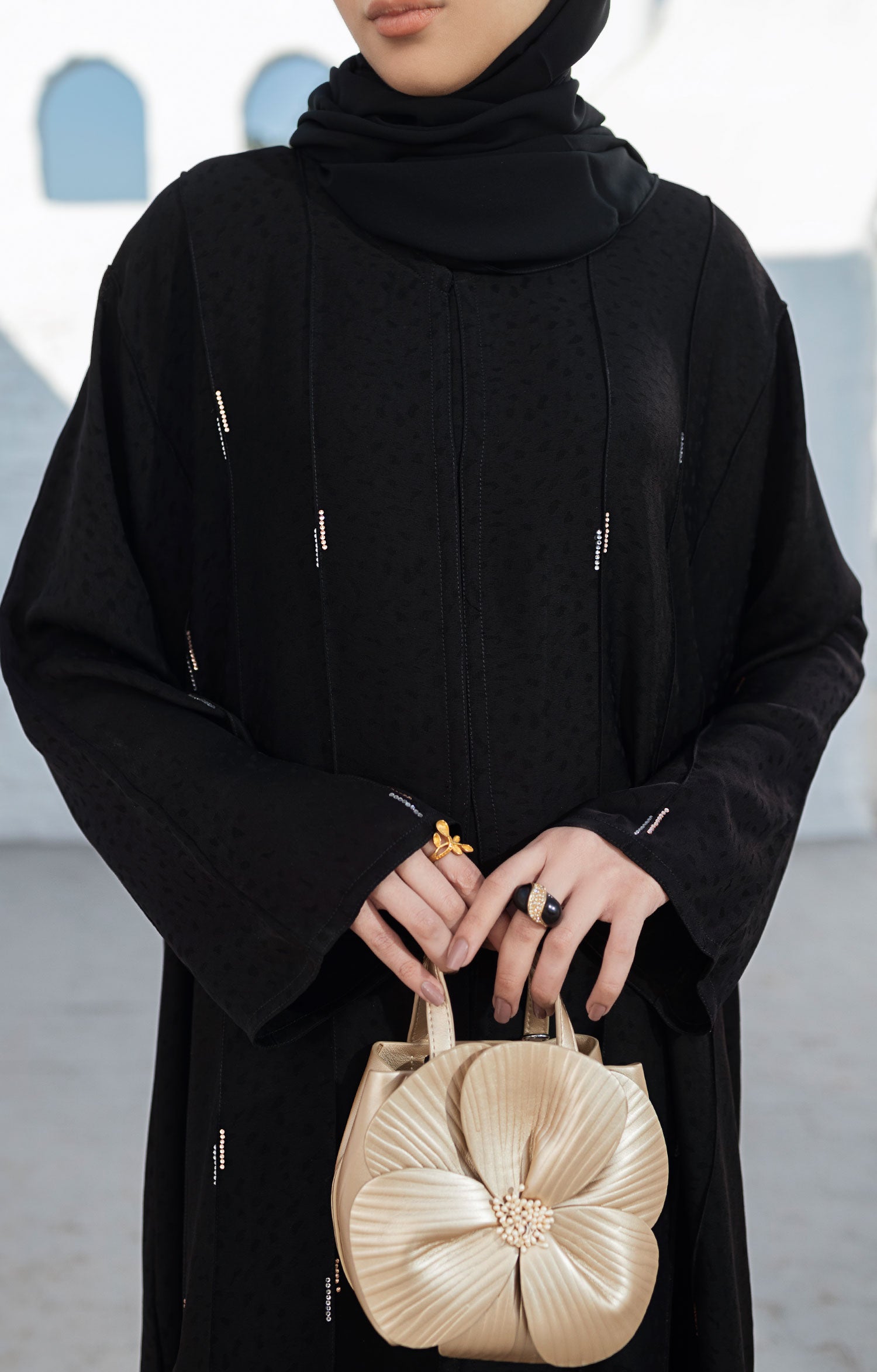 EMENE BLACK ABAYA