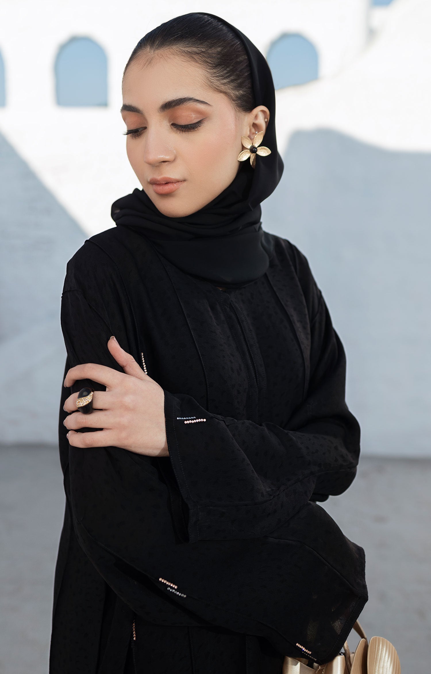 EMENE BLACK ABAYA