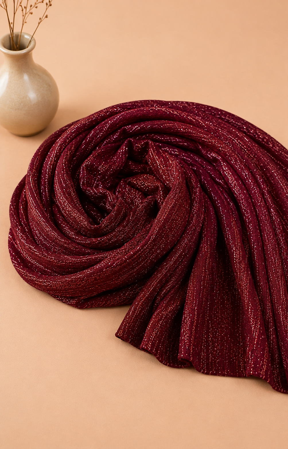 Moon Light Hijab - Maroon