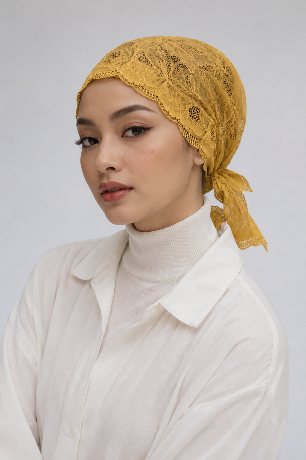 Net Underscarf - Mustard