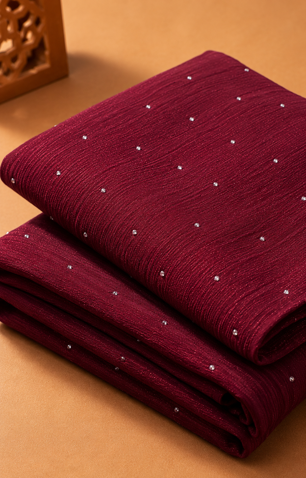Crinkle Hijab - Maroon