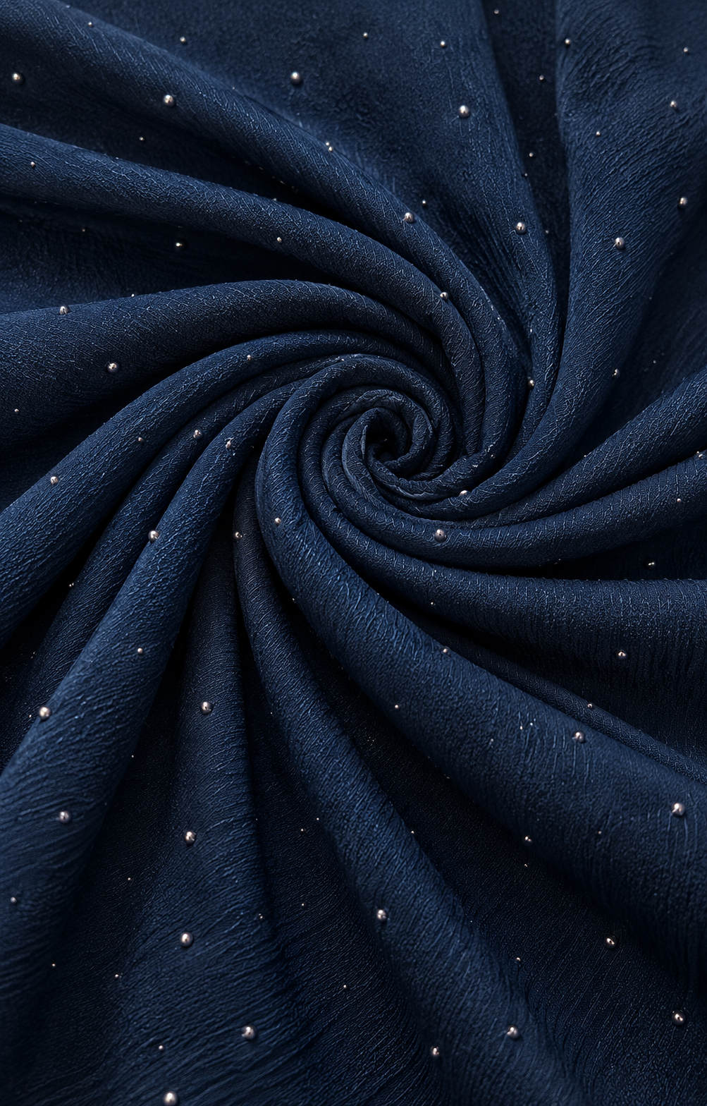 Crinkle Hijab - Navy Blue