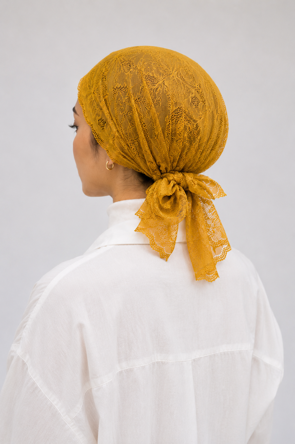 Net Underscarf - Mustard