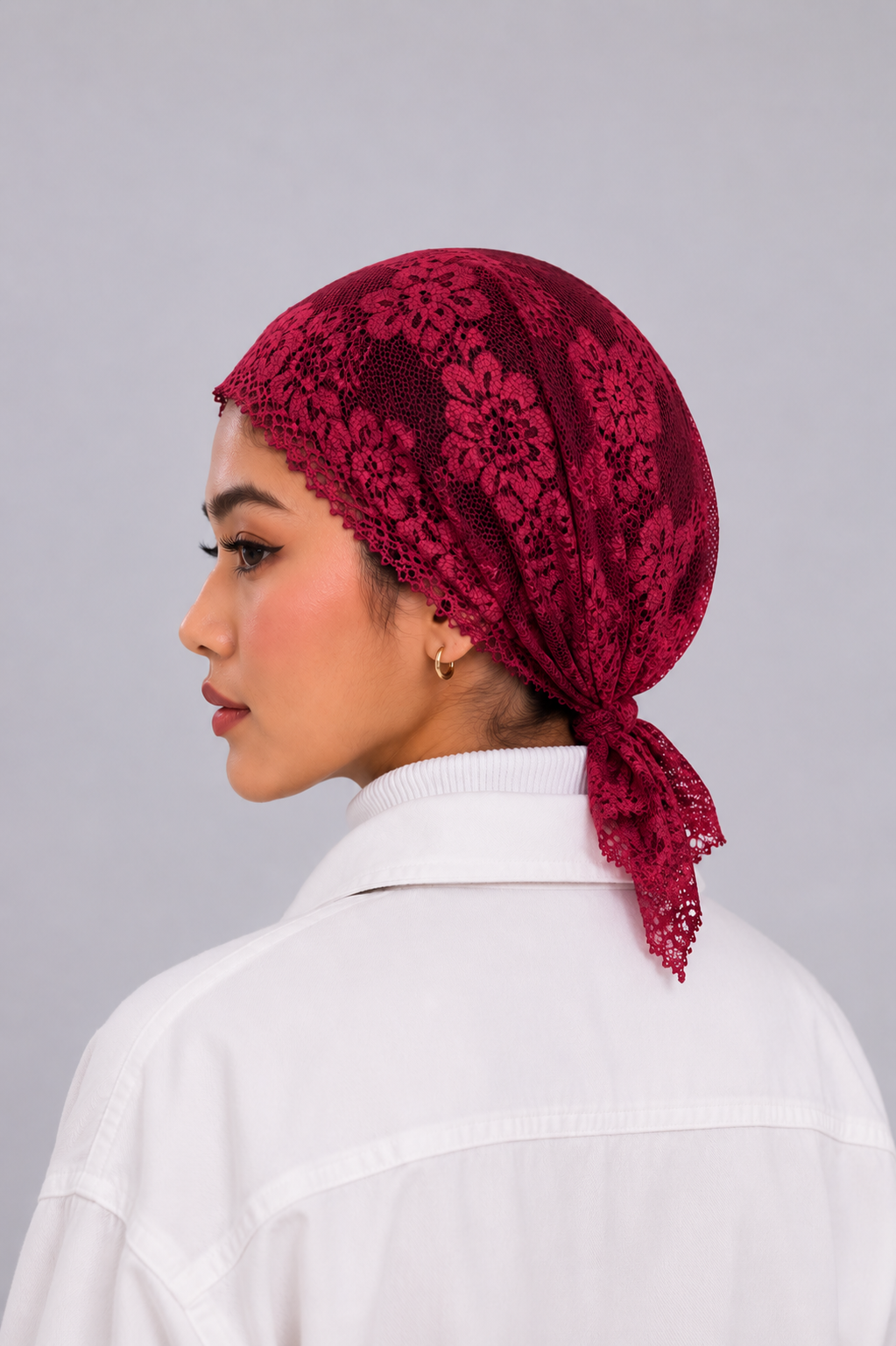 Net Underscarf - Mehroon
