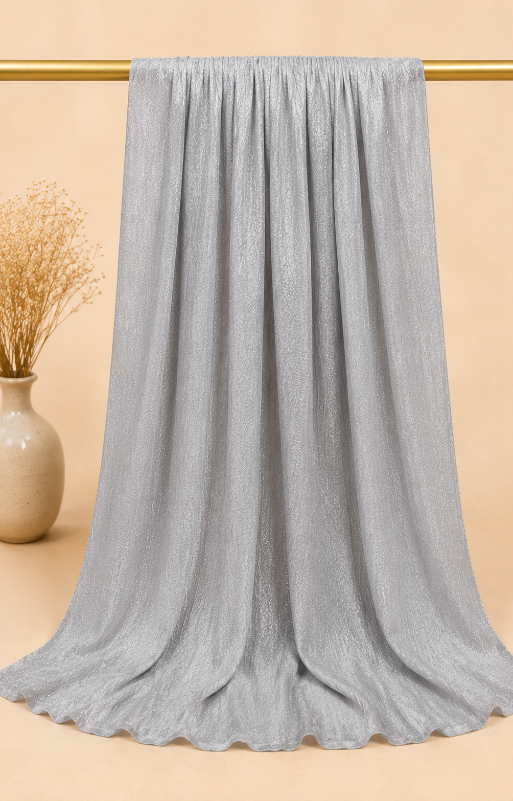 Moon Light Hijab -  Light Grey