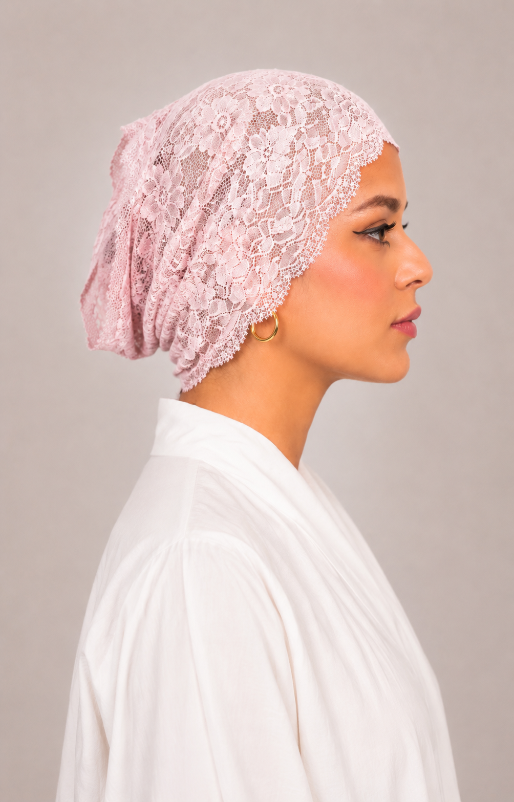 Net Tube Underscarf - Pink